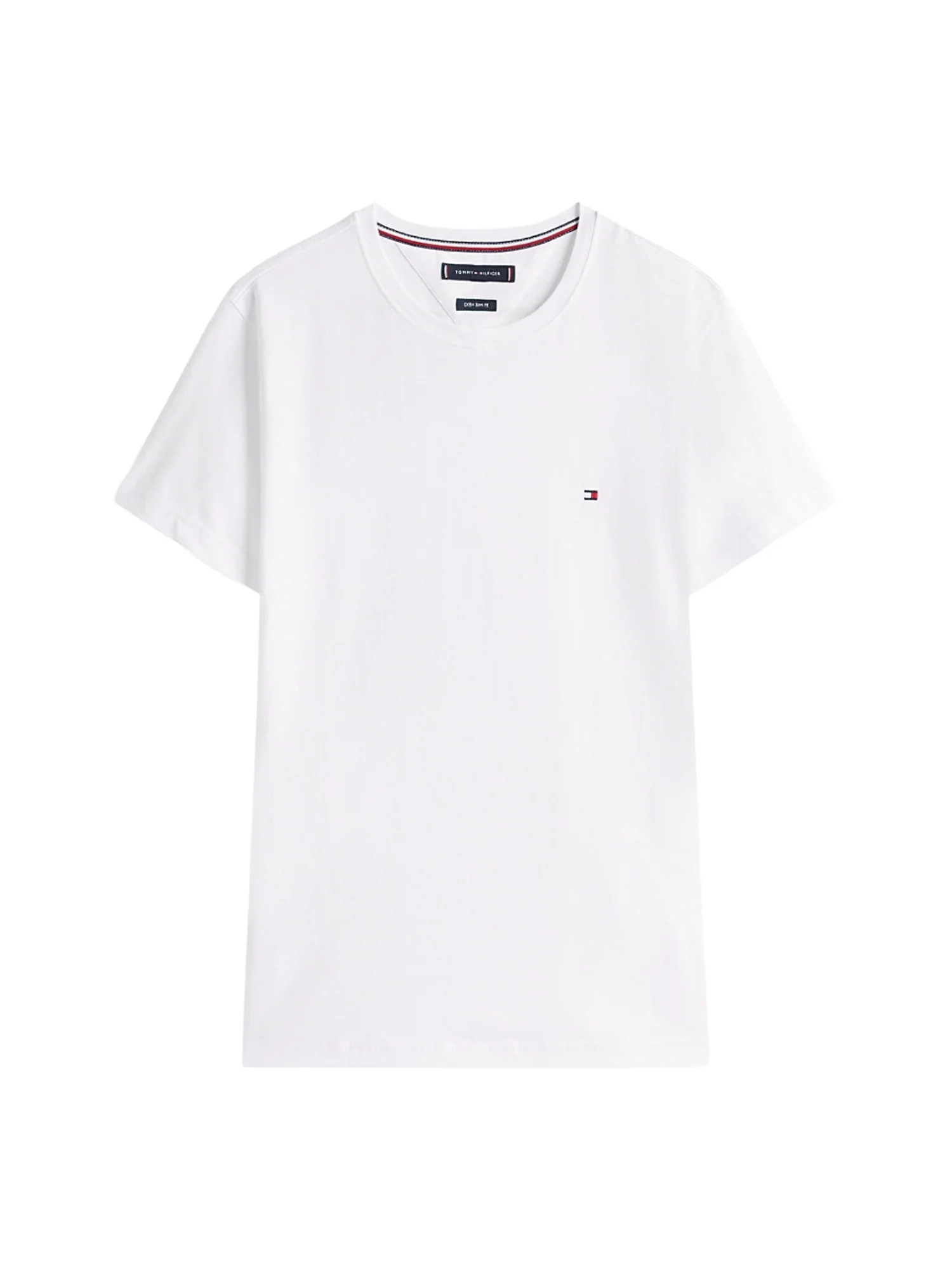 T-shirt con maniche corte Tommy Hilfiger modello core slim stretch bianco - Image 3