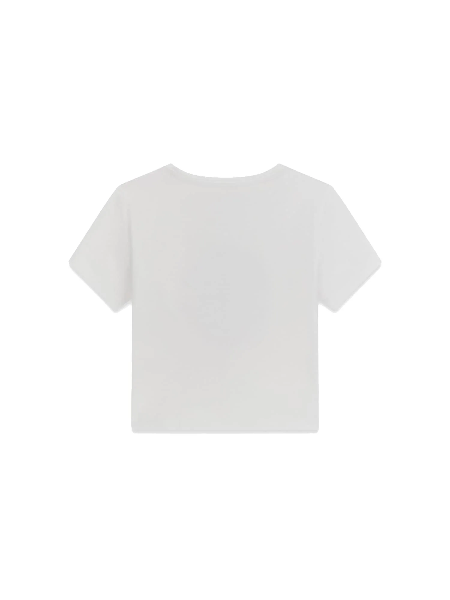 T-shirt Guess Bambina crop e stampa cherries bianco - Image 2