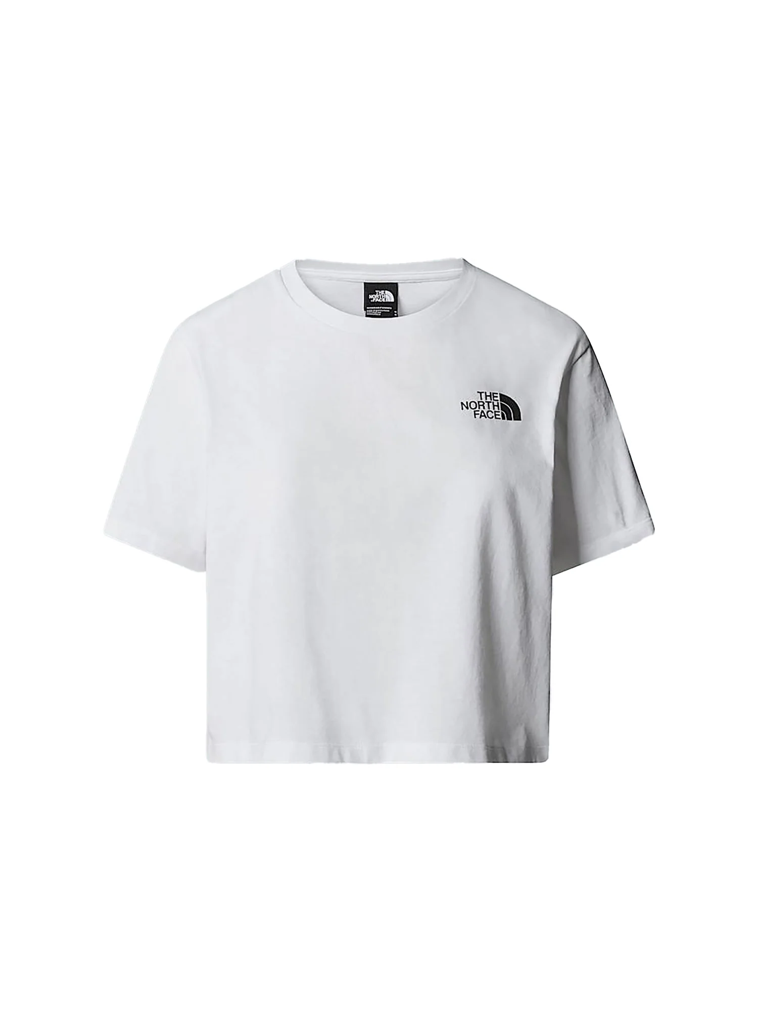 T-shirt corta in vita Simple Dome bianco - Image 4