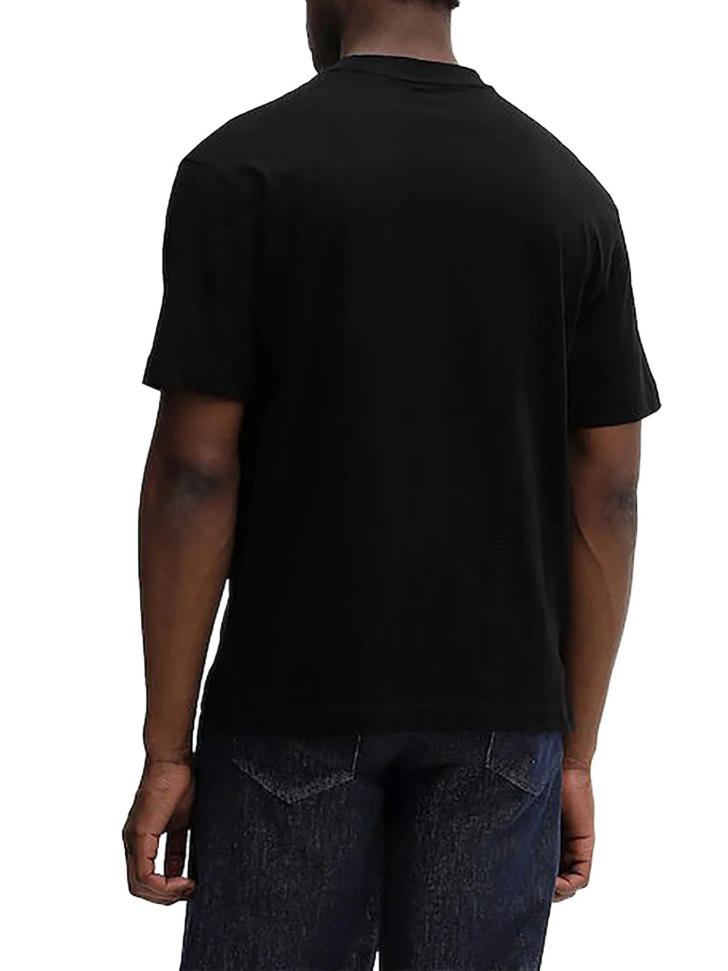 T-shirt Guess Uomo manica corta logo diamante
 nero - Image 2