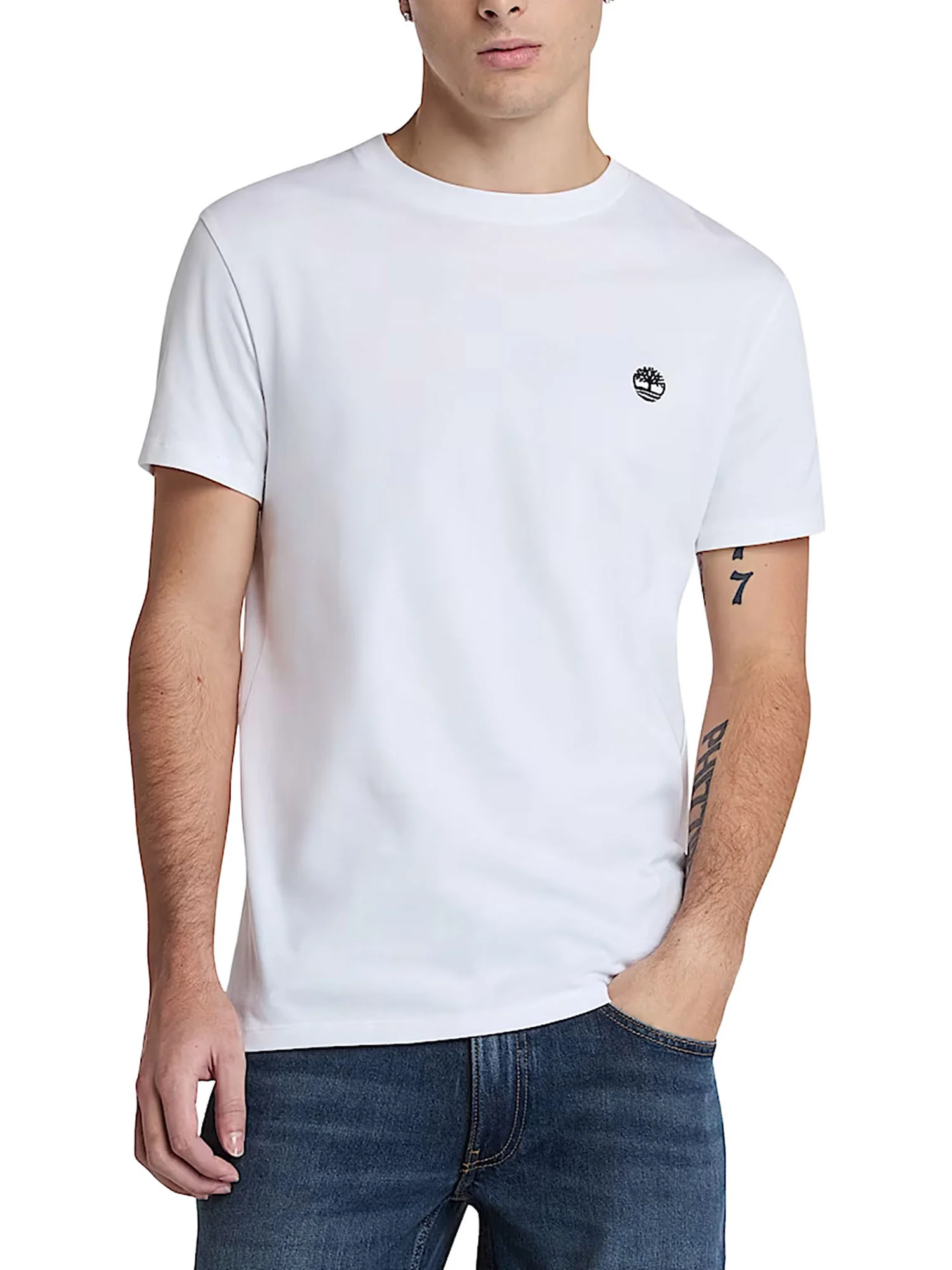 T-shirt Timberland uomo manica corta Dunstan River bianco - Image 5