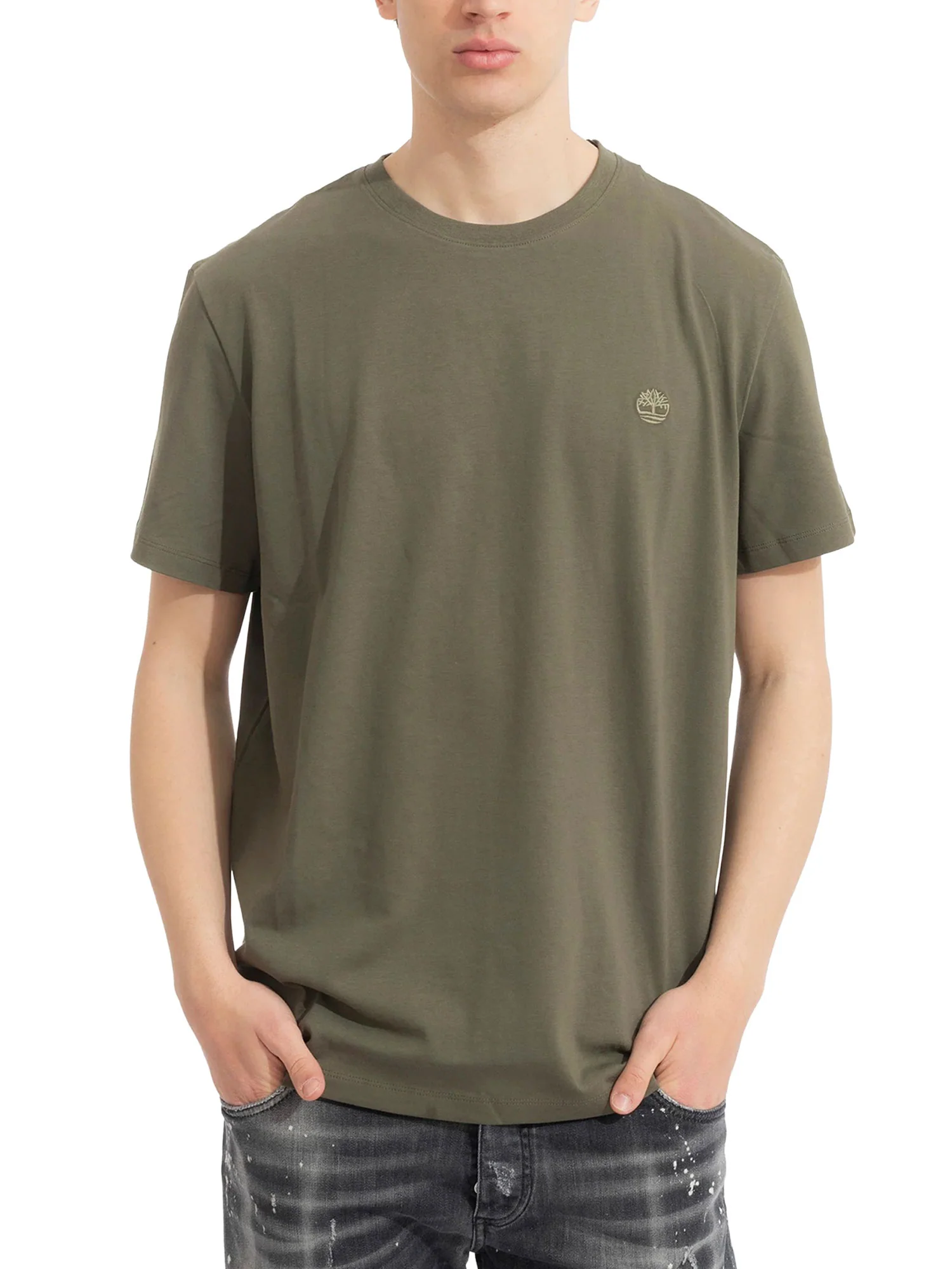T-shirt Timberland uomo manica corta Dunstan River militare
