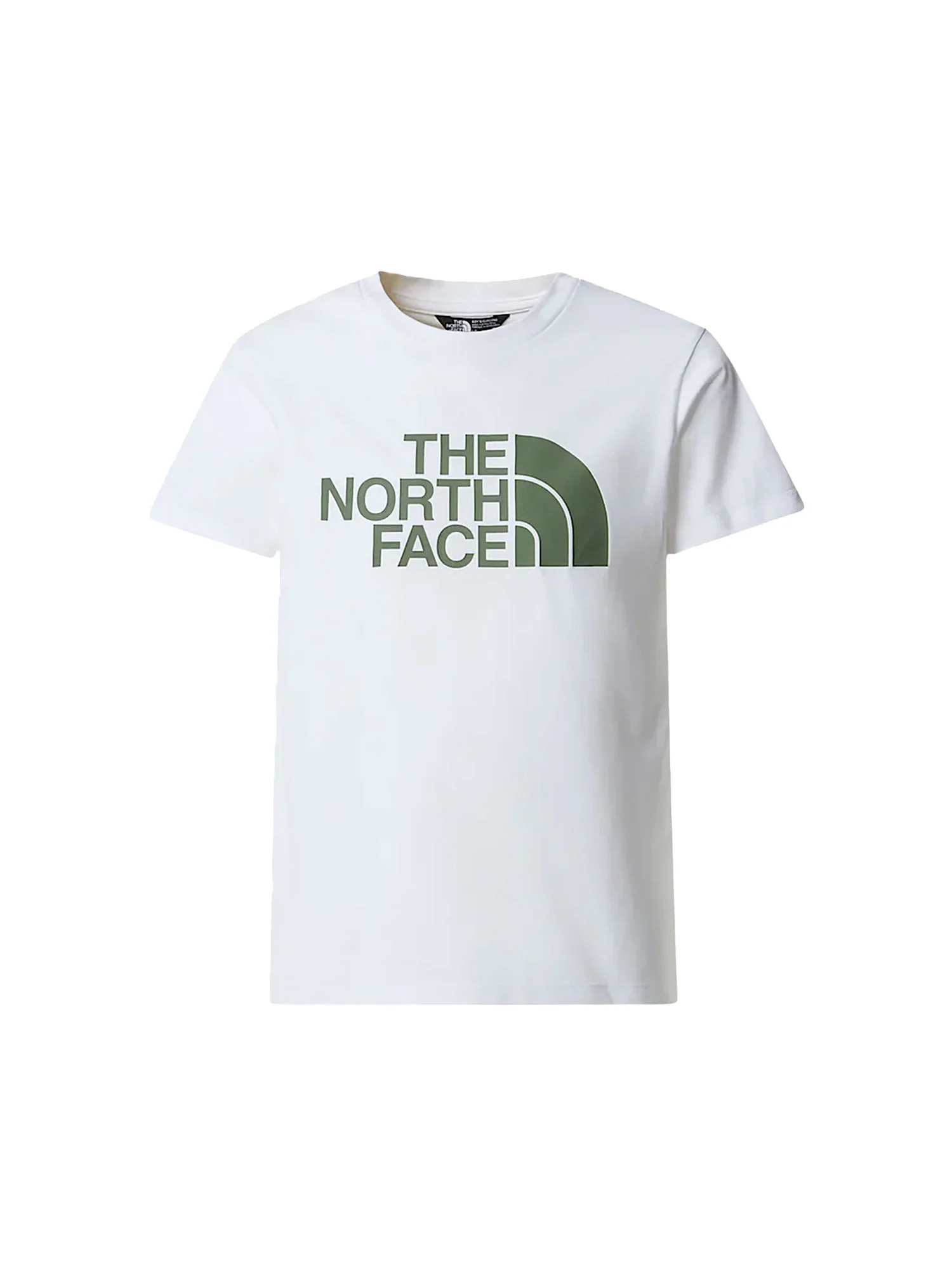 T-shirt manica corta easy logo bianco/verde