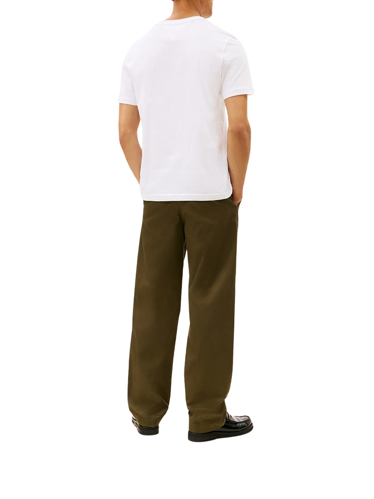 T-shirt con maniche corte Tommy Hilfiger modello embro flag bianco - Image 2