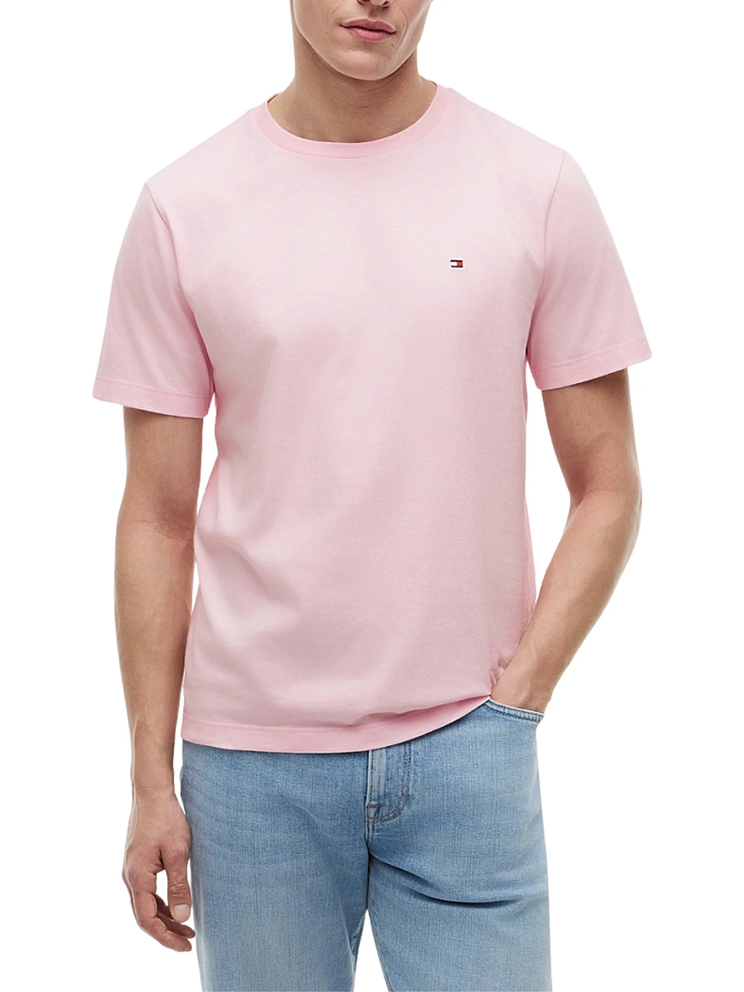 T-shirt con maniche corte Tommy Hilfiger modello est seasonal reg fit rosa