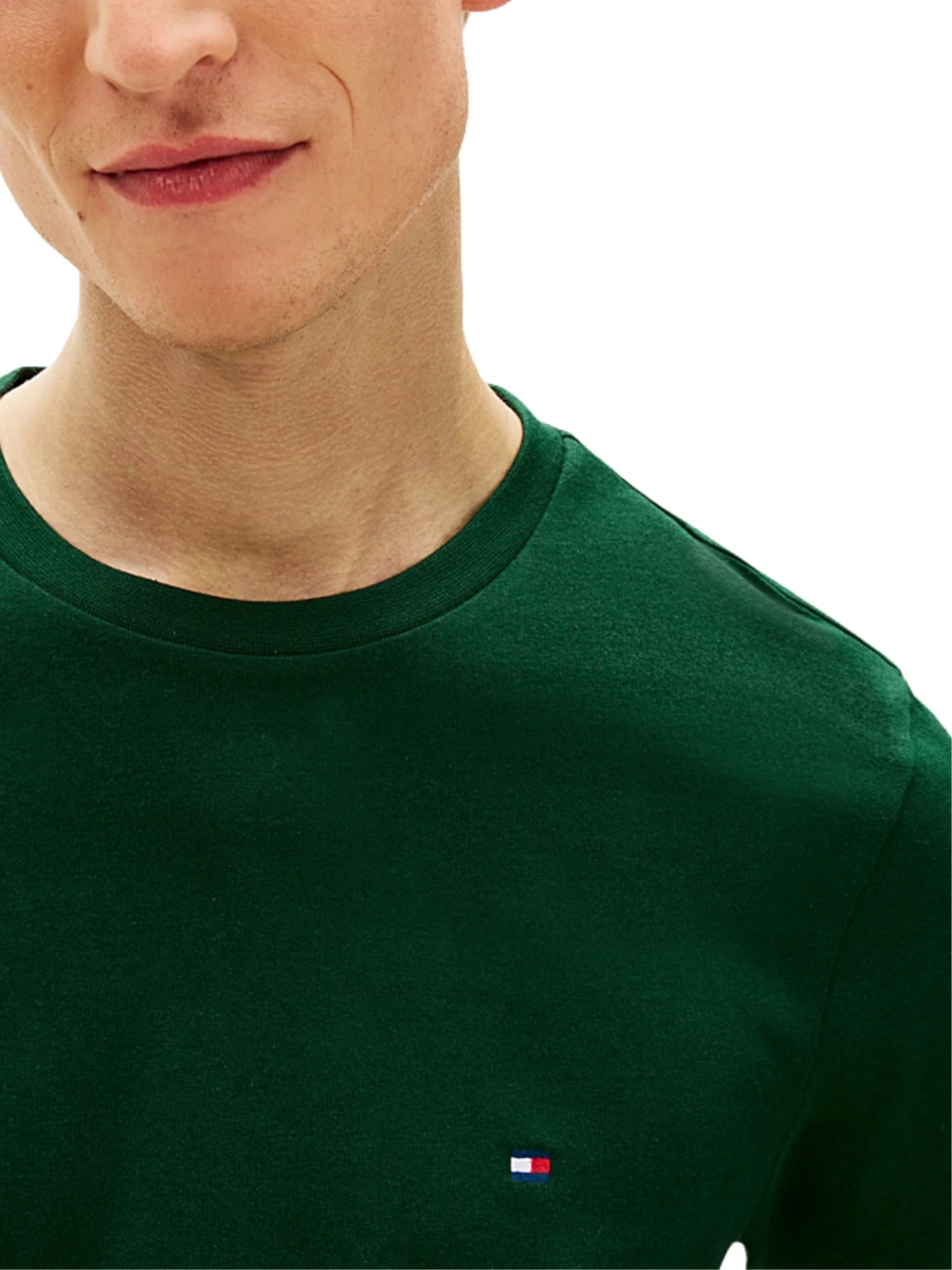 T-shirt con maniche corte Tommy Hilfiger modello est seasonal reg fit verde - Image 4