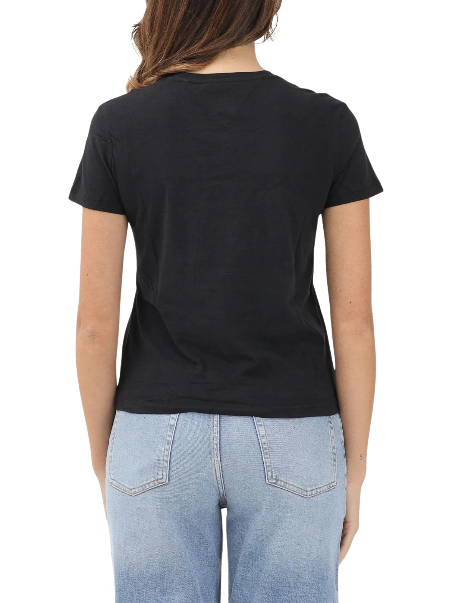 T-shirt con maniche corte modello essential logo nero - Image 2