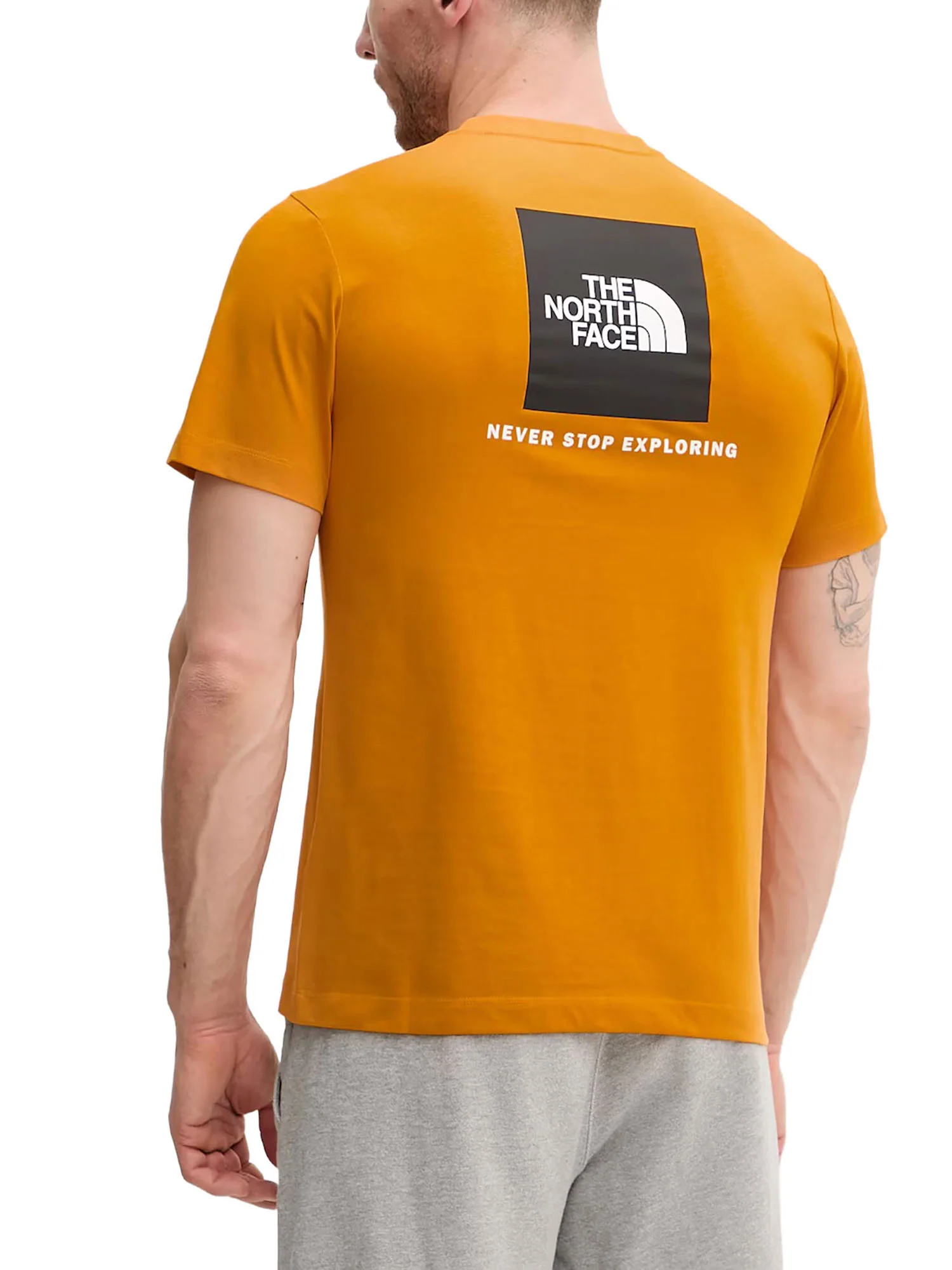 T-shirt The North Face Uomo manica corta evolution box nse 
 Arancio - Image 2