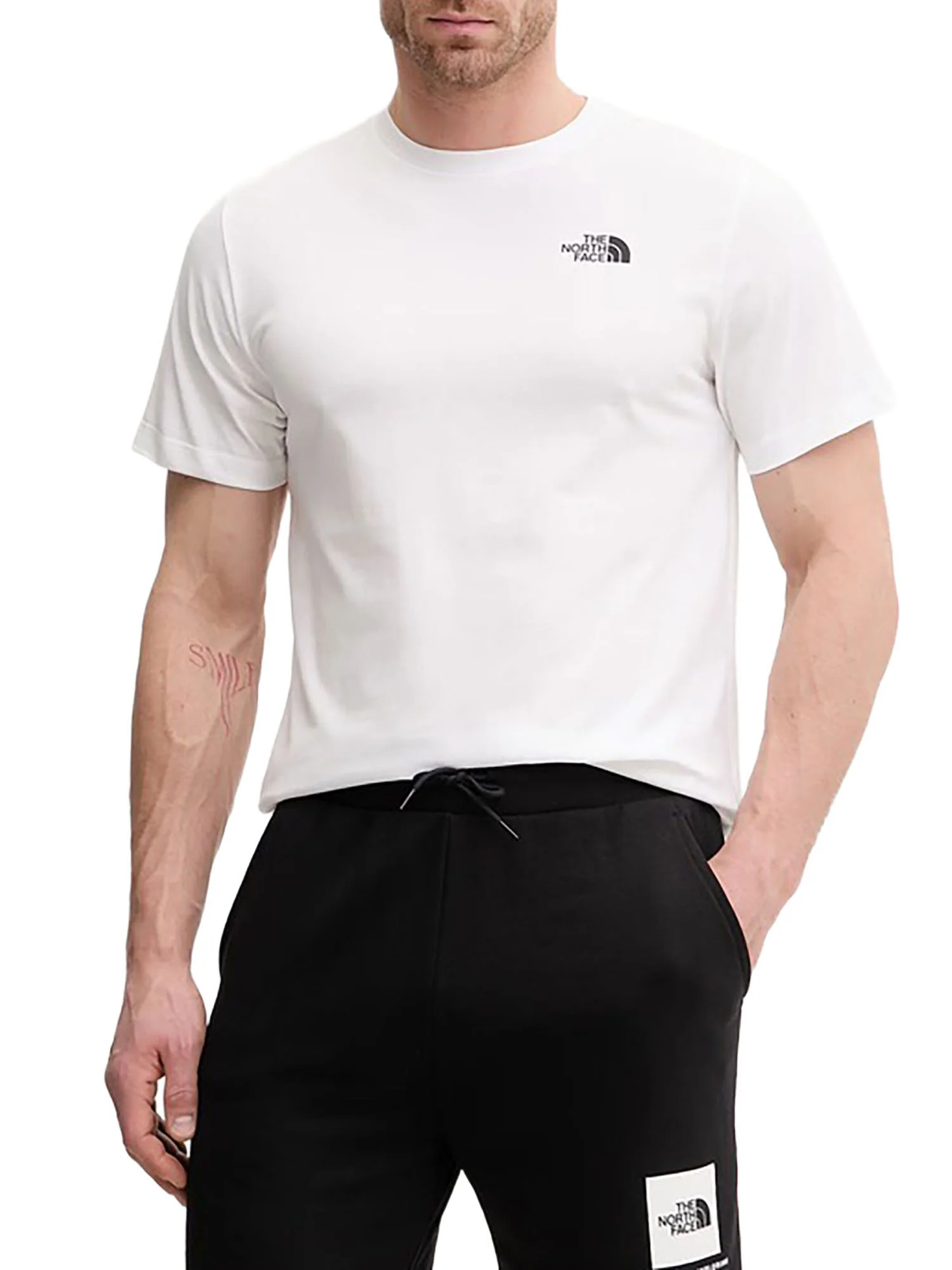T-shirt The North Face Uomo manica corta evolution box nse 
 Bianco