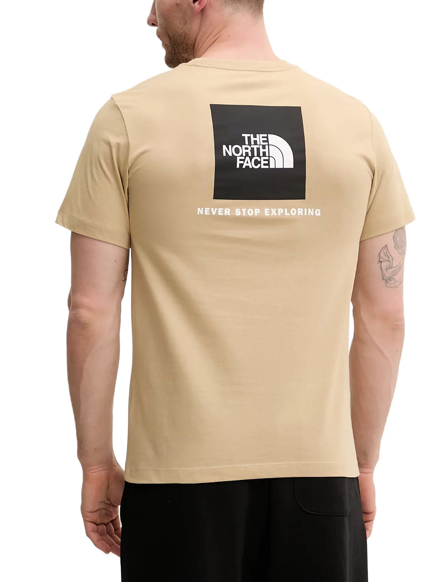 T-shirt The North Face Uomo manica corta evolution box nse 
 Kaki - Image 2