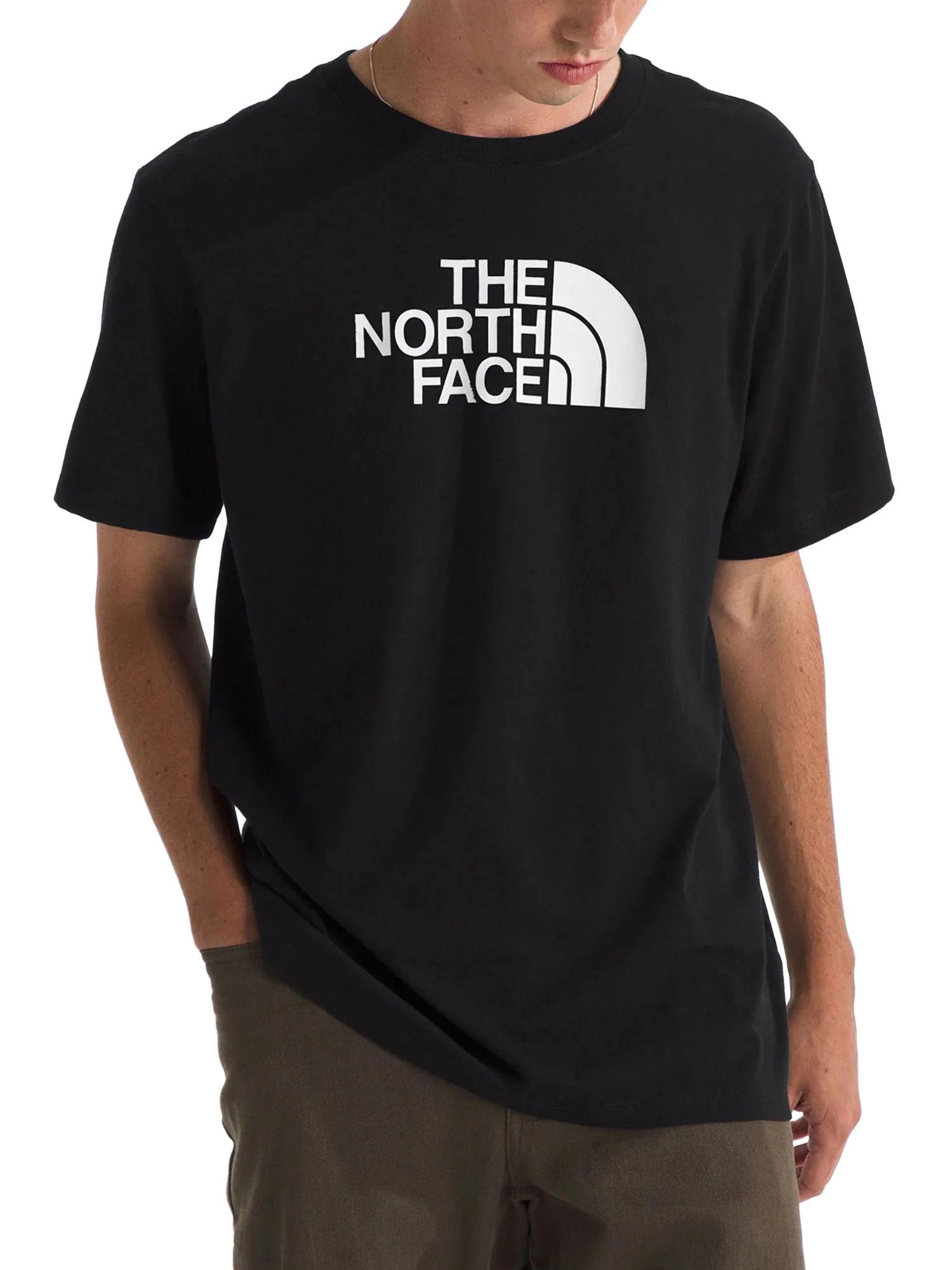 T-shirt The North Face Uomo manica corta evolution half dome 
 nero/bianco