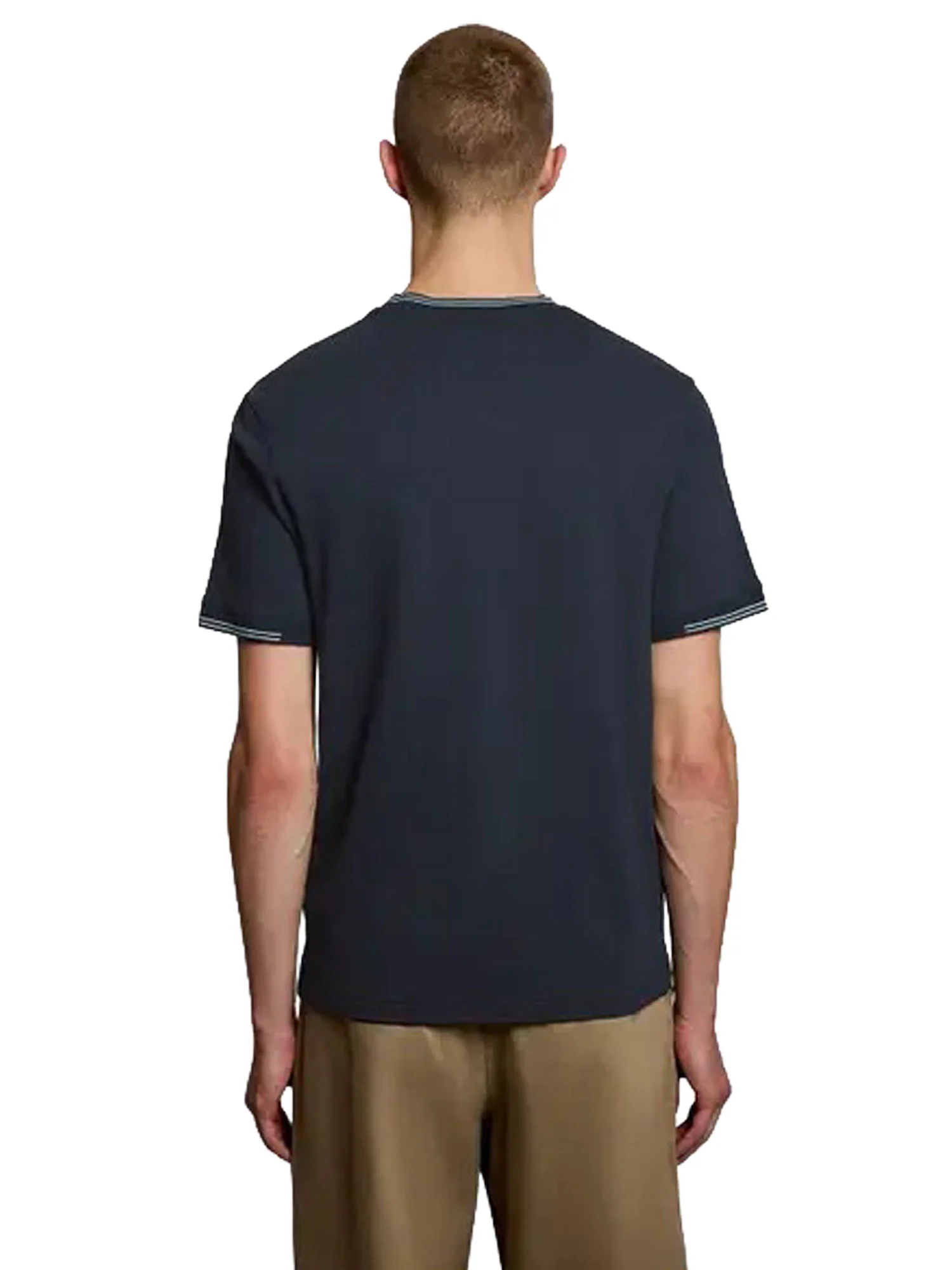 T-shirt manica corta fine tipped Lyle&Scott Uomo Blu - Image 2