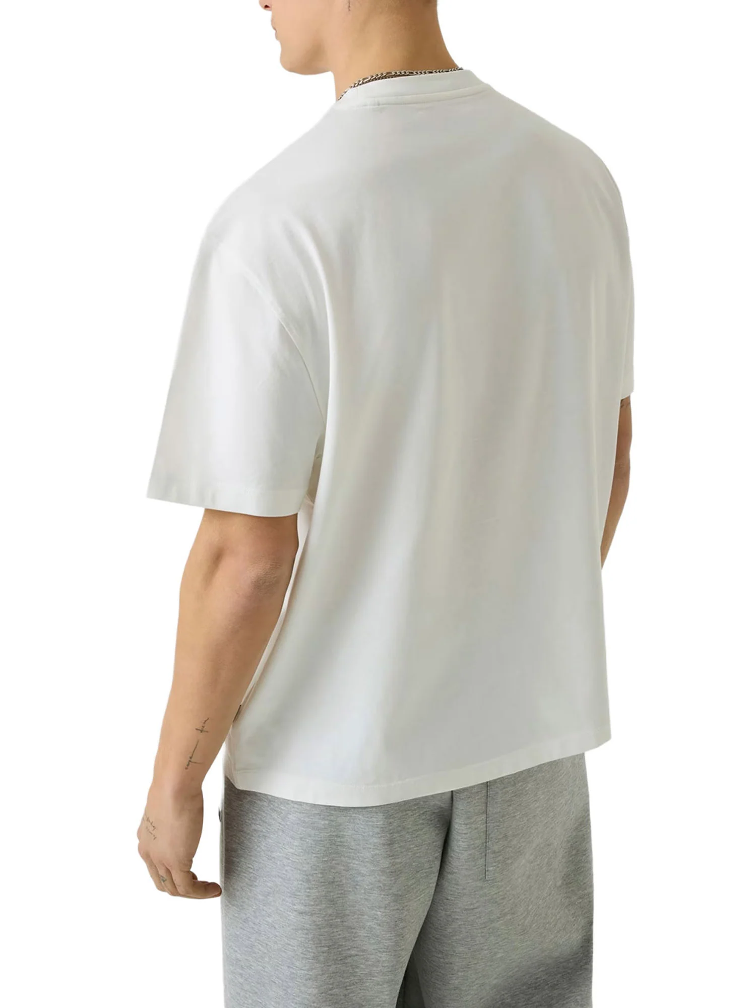T-shirt Guess uomo manica corta Baker logo bianco - Image 2