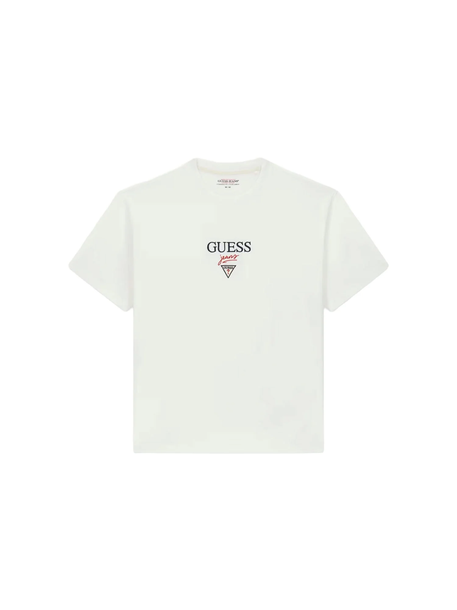 T-shirt Guess uomo manica corta Baker logo bianco - Image 4