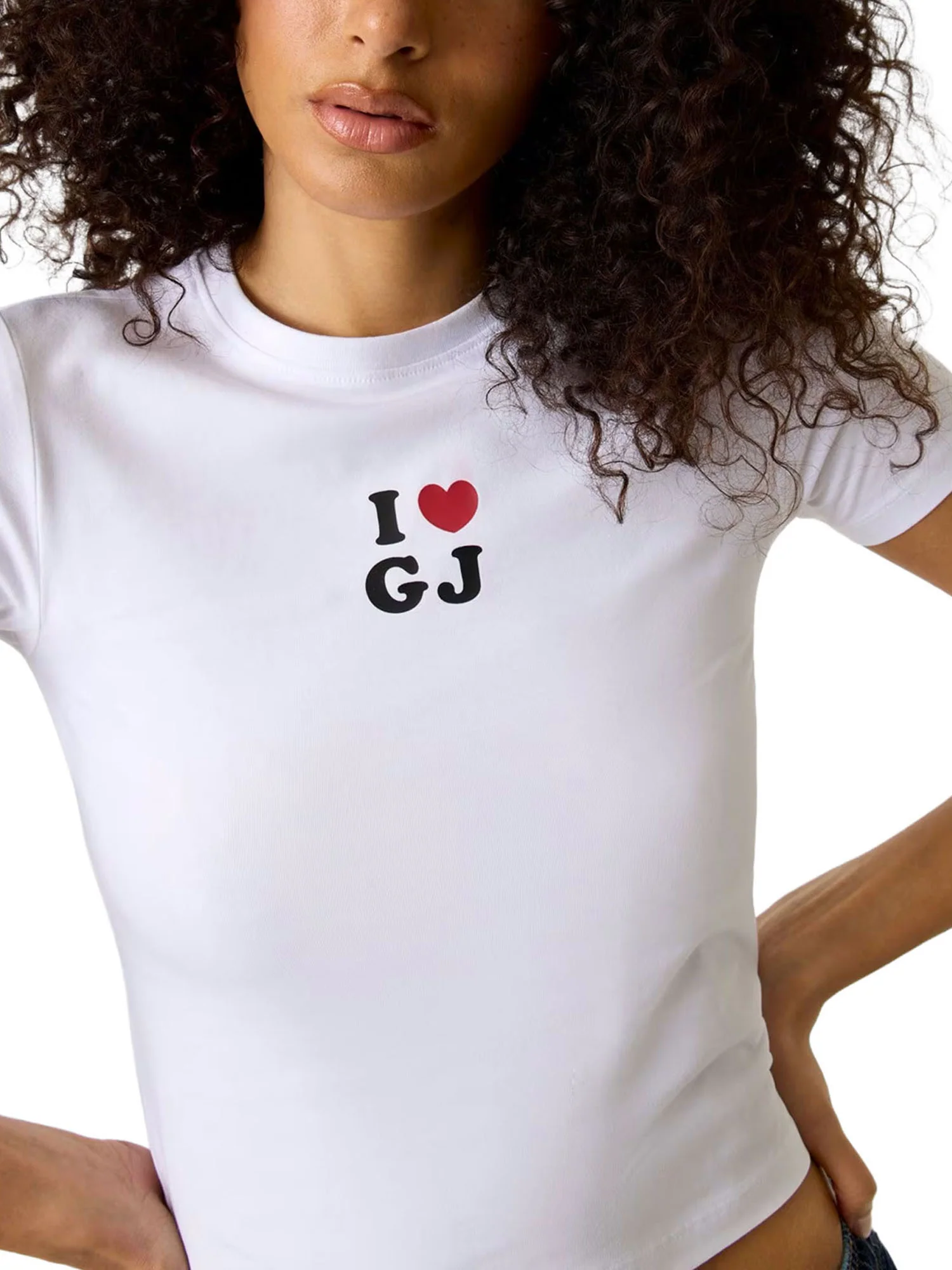 T-shirt Guess donna I Love Baby bianco - Image 3
