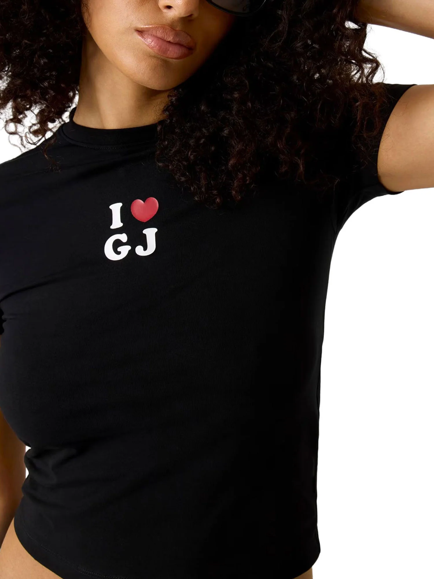 T-shirt Guess donna I Love Baby nero - Image 3