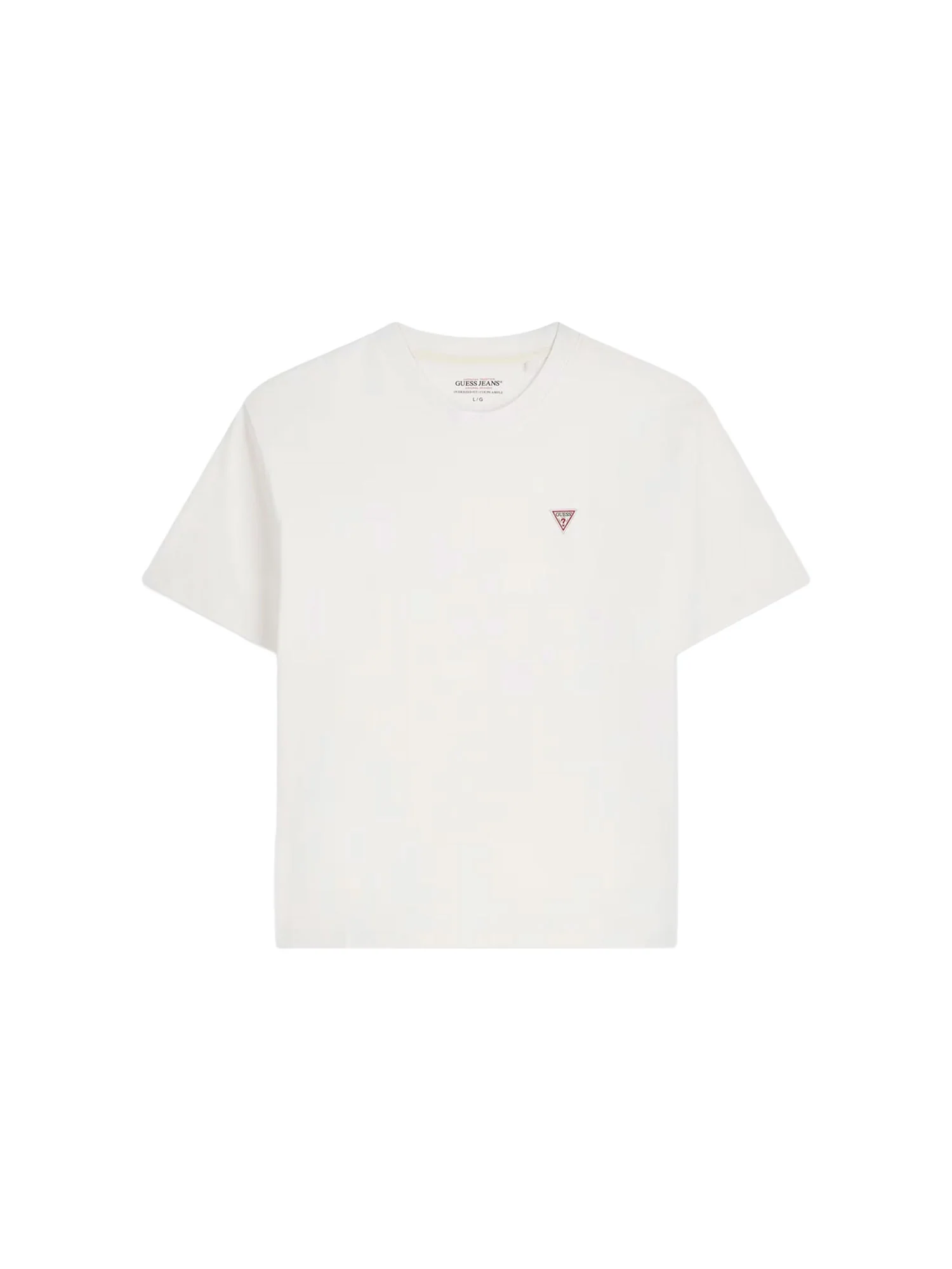 T-shirt Guess uomo manica corta Mini triangle bianco - Image 4