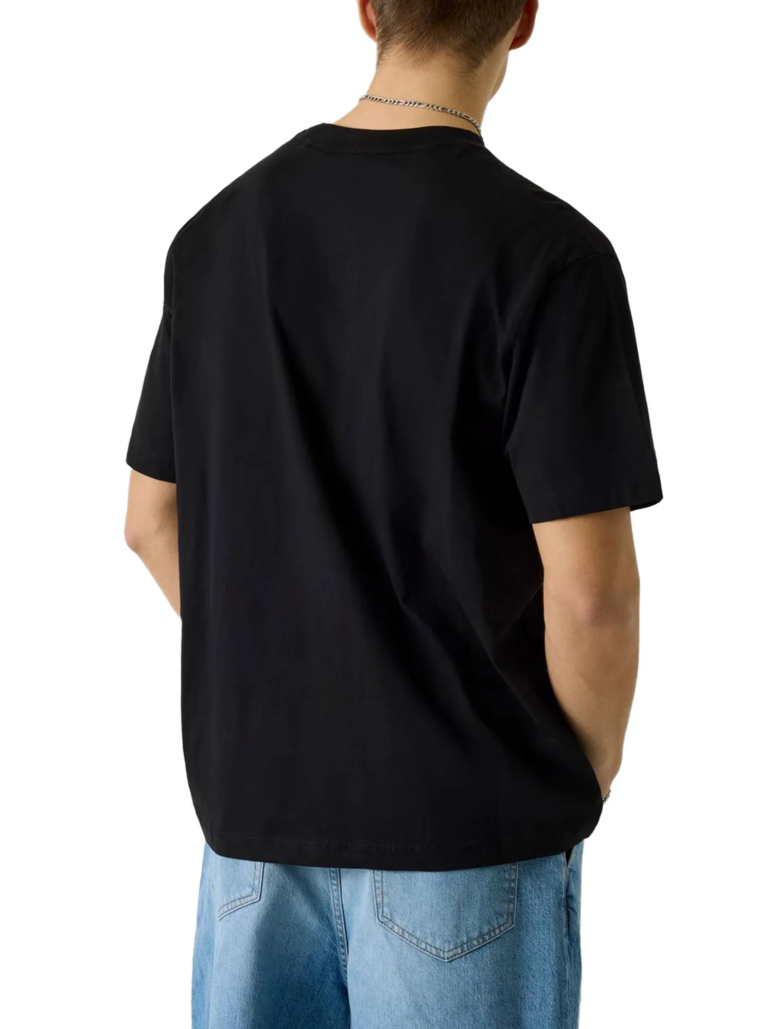 T-shirt Guess uomo manica corta Mini triangle nero - Image 2