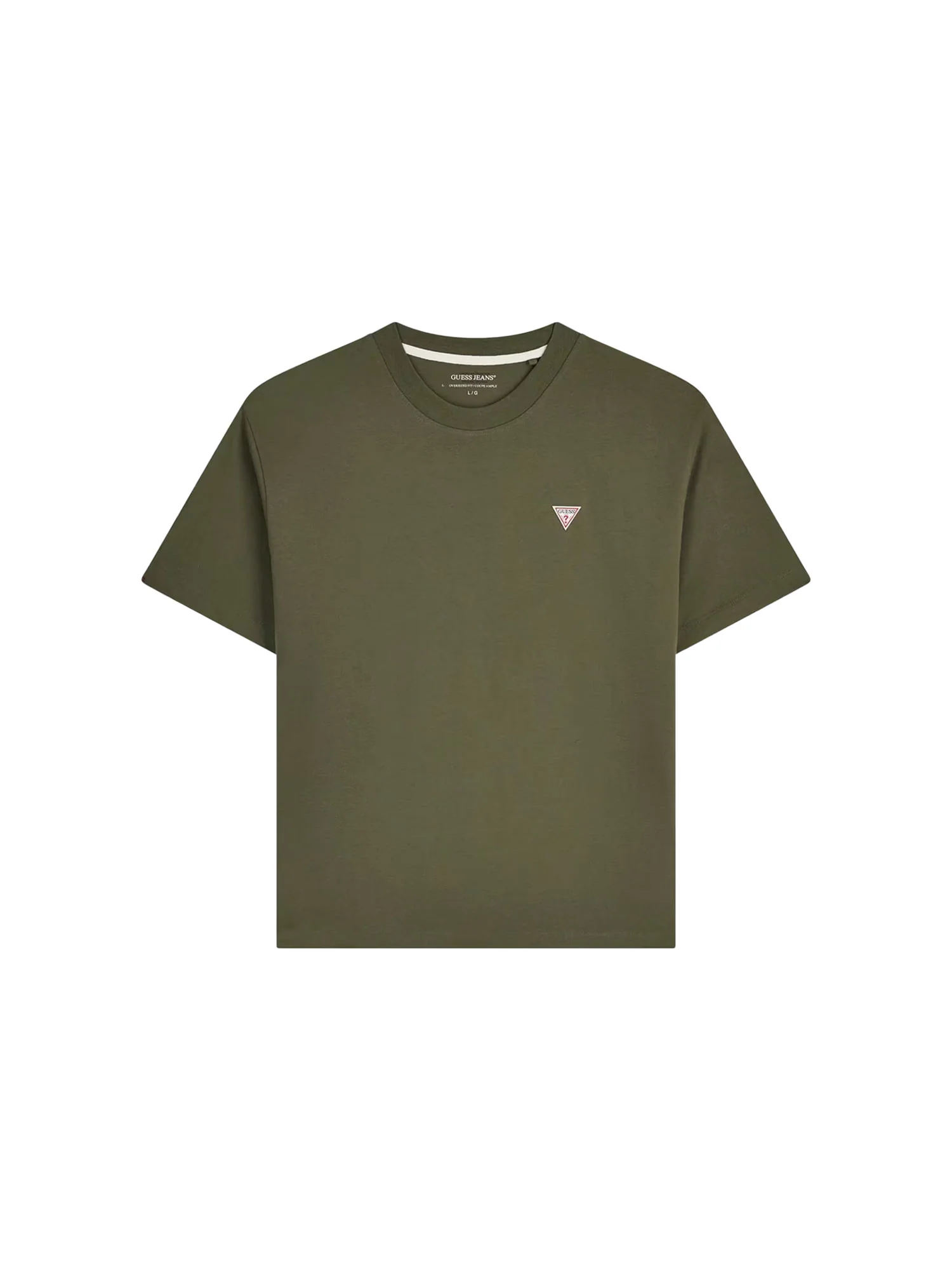 T-shirt Guess uomo manica corta Mini triangle verde - Image 4