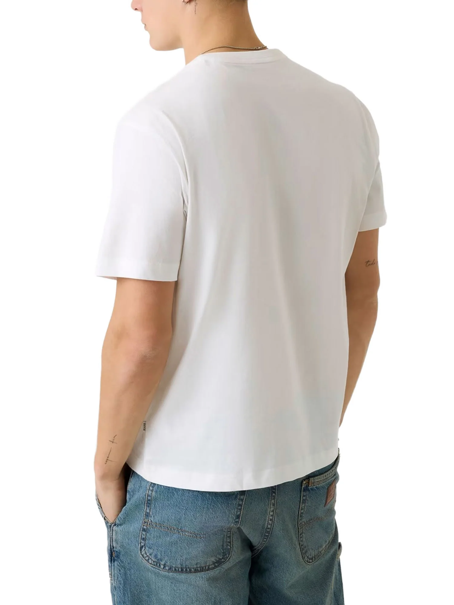 T-shirt Guess uomo manica corta Reg Nautical bianco - Image 2
