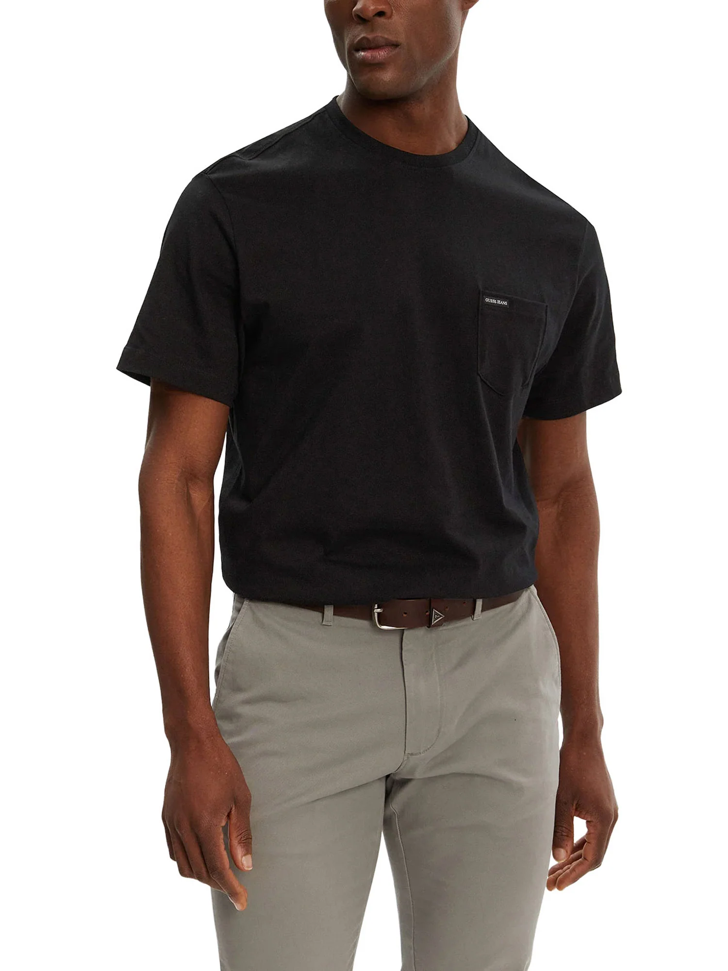 T-shirt Guess uomo manica corta Reg PKT nero