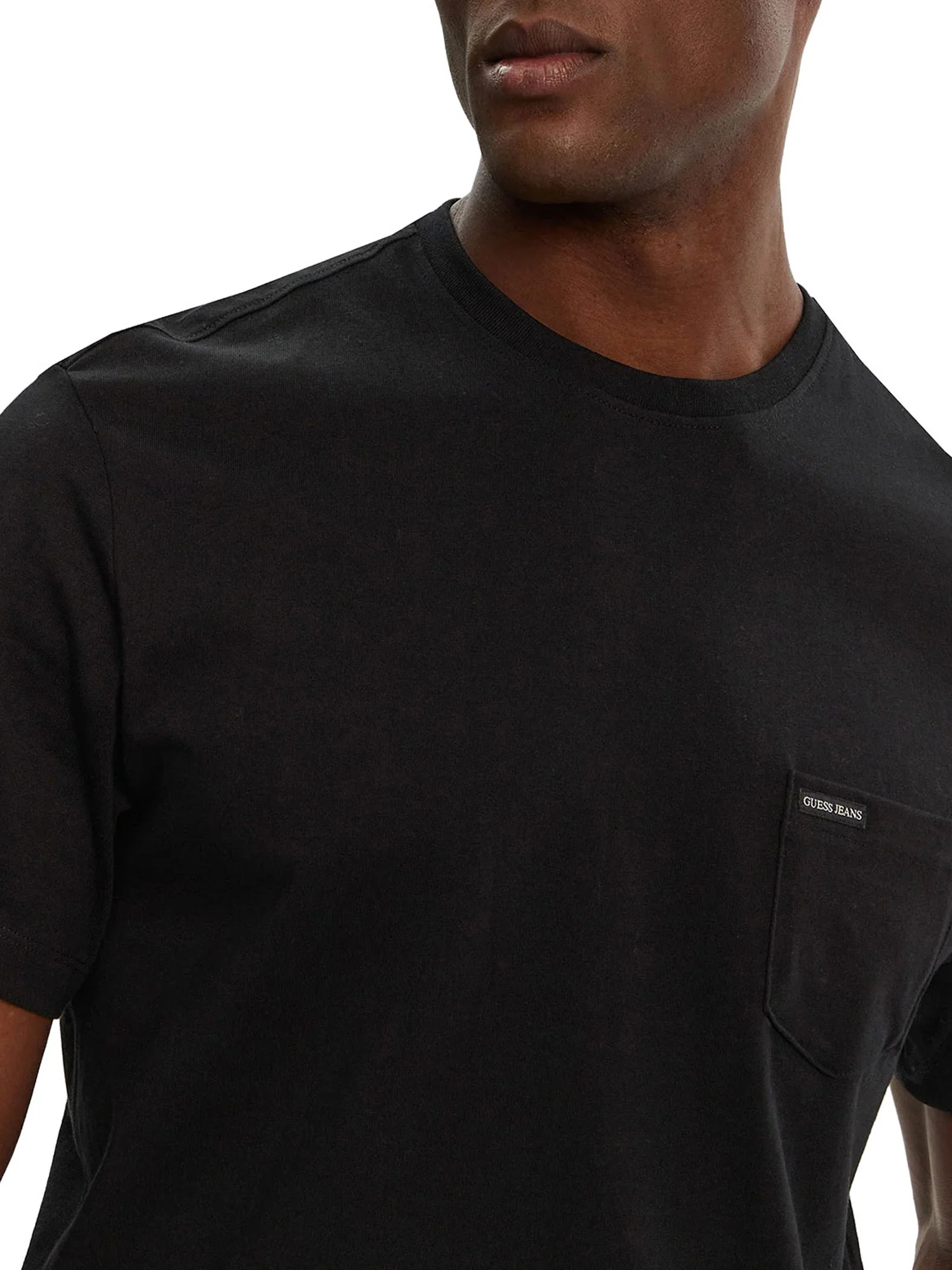 T-shirt Guess uomo manica corta Reg PKT nero - Image 3
