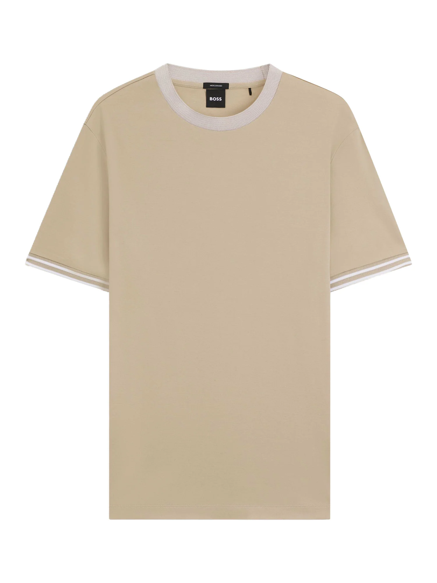 T-shirt Boss Uomo manica corta h-tessler 238
 beige - Image 4