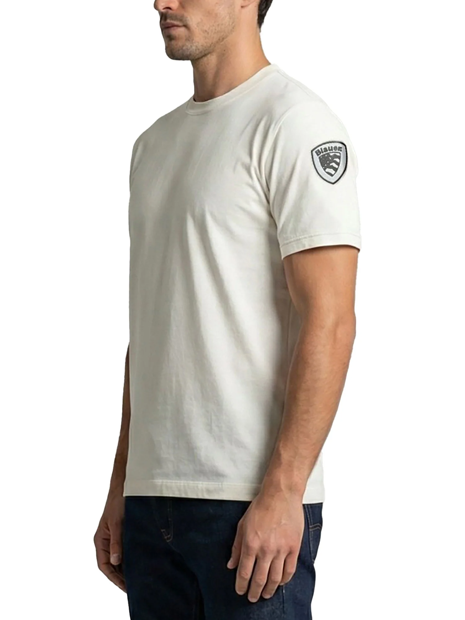T-shirt Blauer uomo manica corta Hanson bianco - Image 3