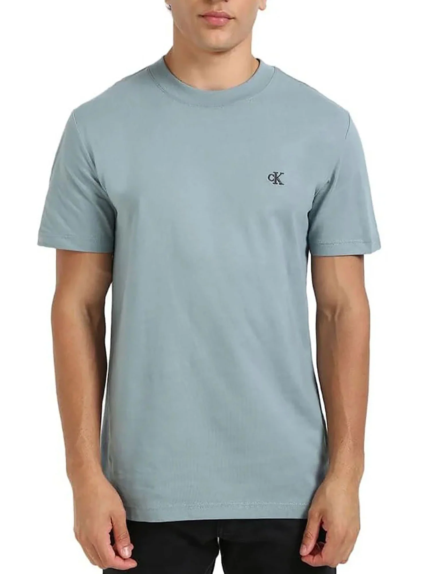 T-shirt con logo indaco