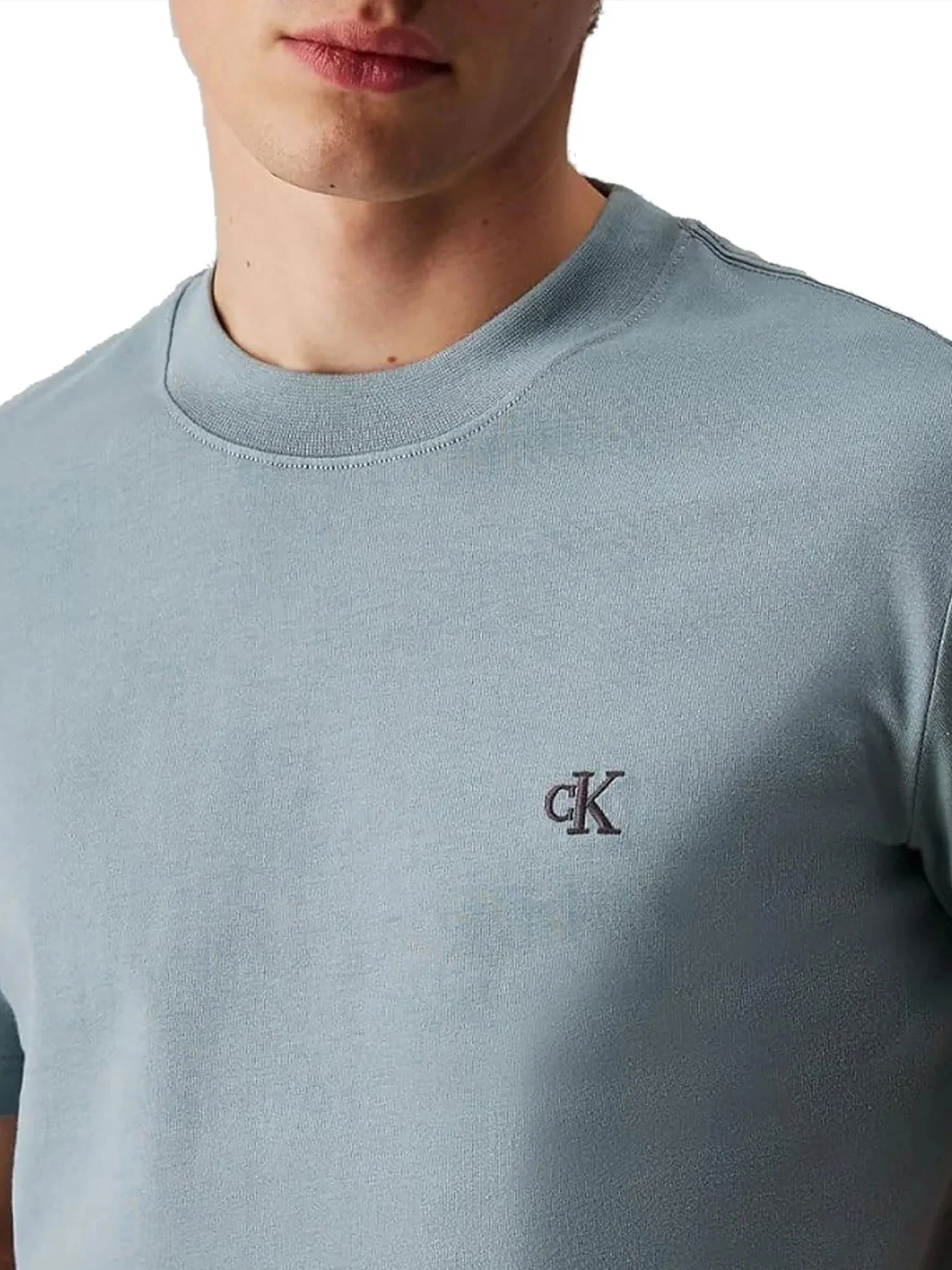 T-shirt con logo indaco - Image 2