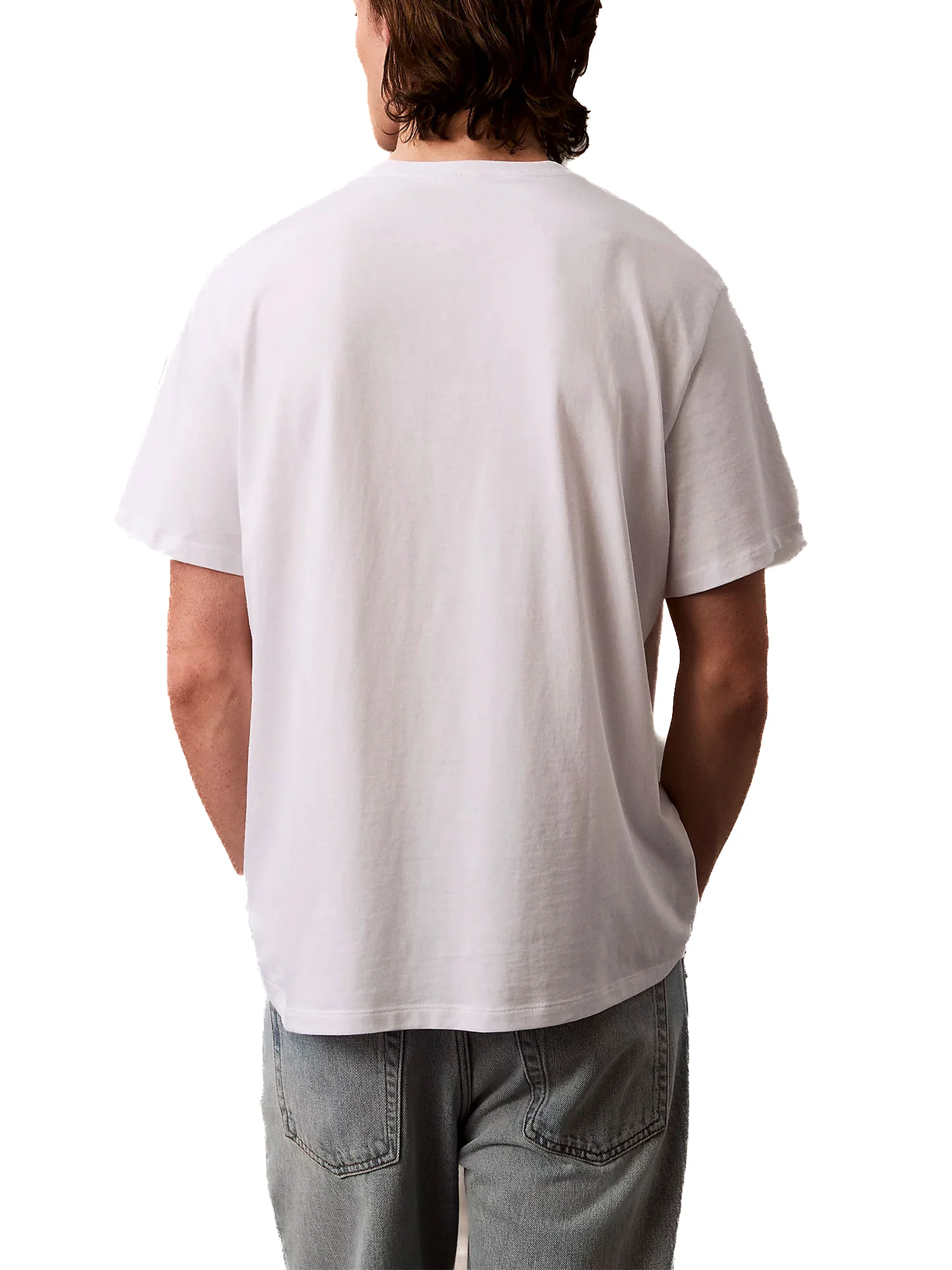 T-shirt Calvin Klein con logo frontale bianco - Image 2