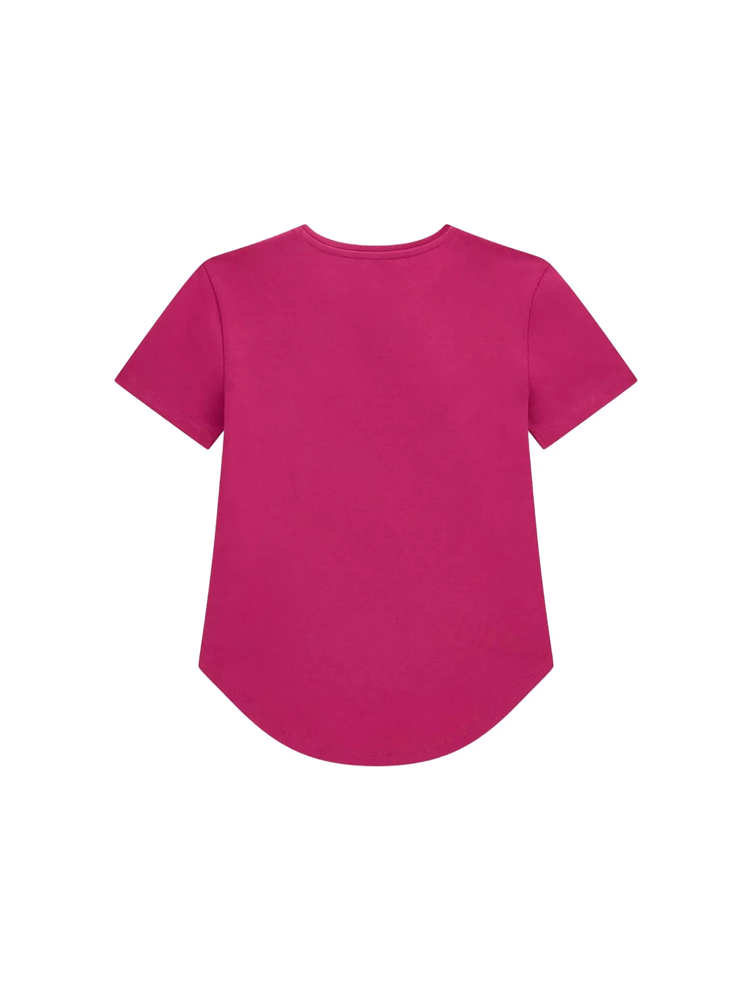 T-shirt Guess Bambina high low logo strass viola - Image 2