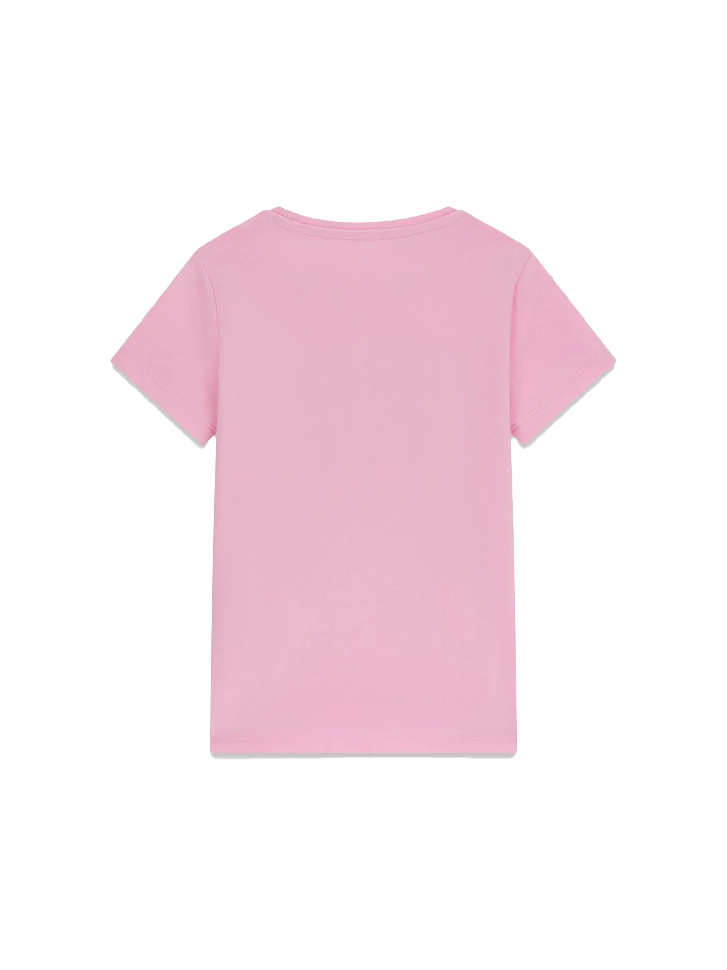 T-shirt Guess Bambina high low rosa - Image 2