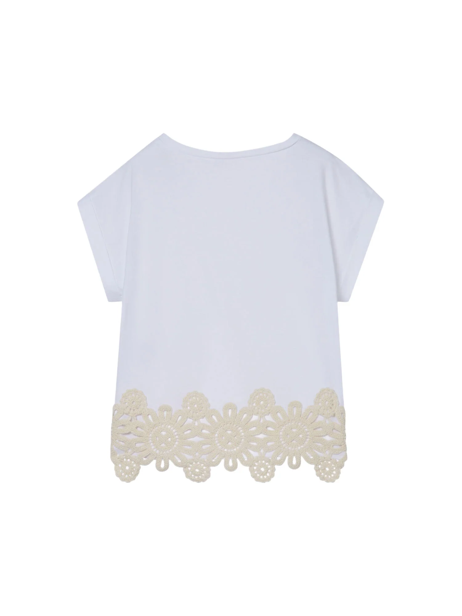 T-shirt Liu Jo Ragazza manica corta in jersey 
 BIANCO - Image 2