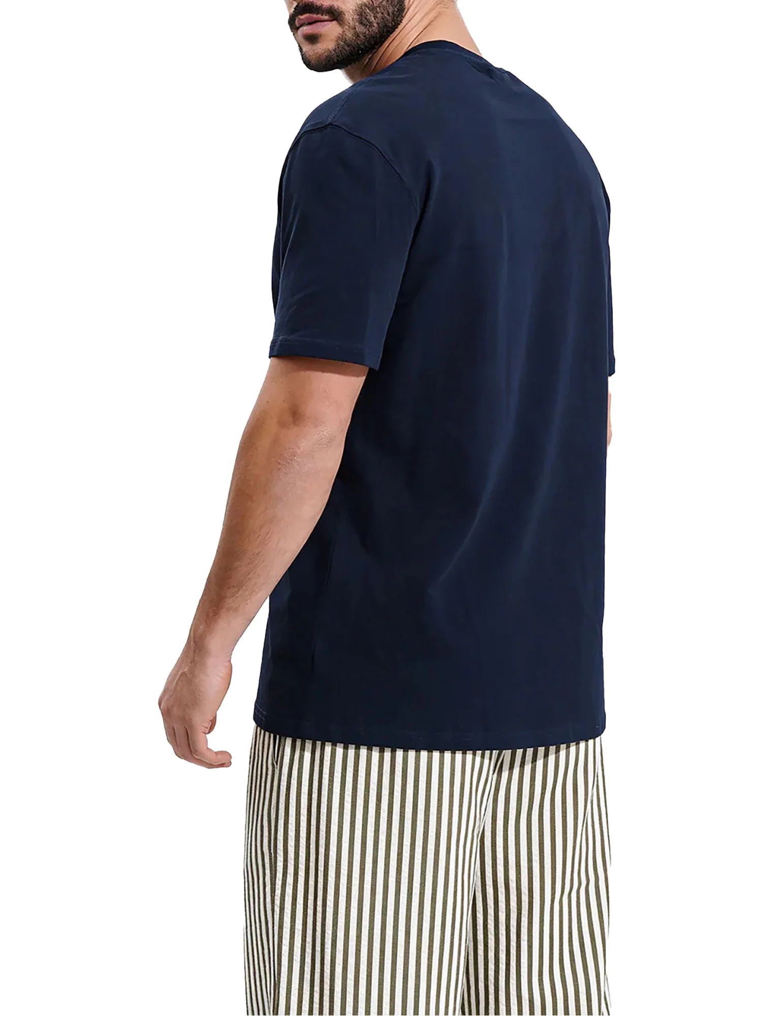 T-shirt mare F**k uomo manica corta jersey blu - Image 2