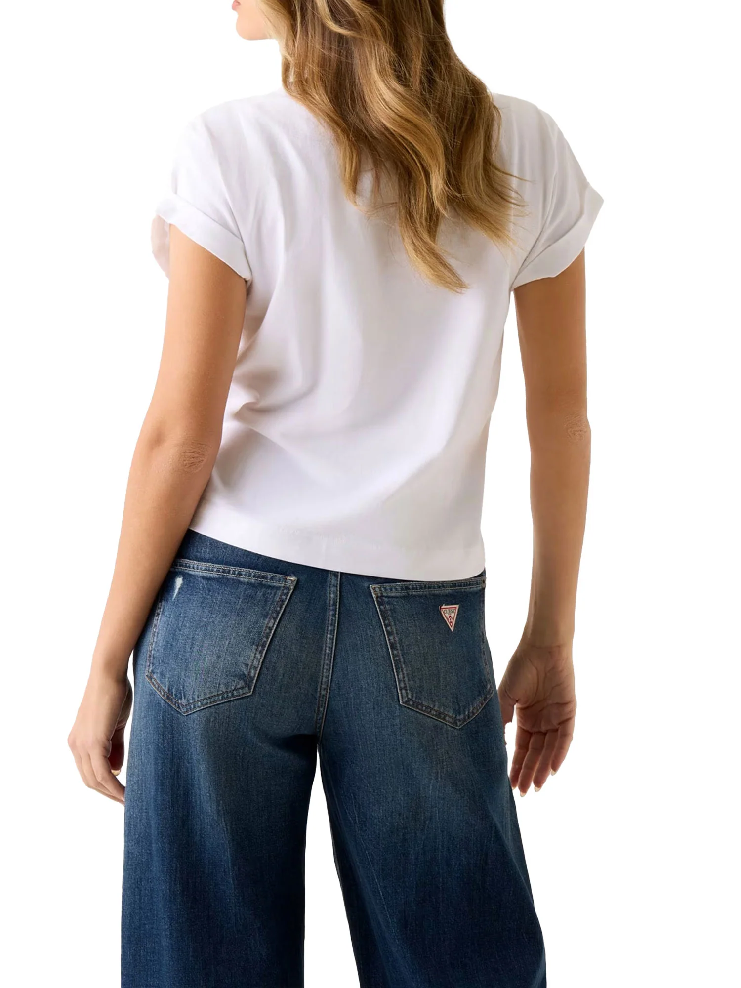 T-shirt Guess Donna la stars bianco - Image 2