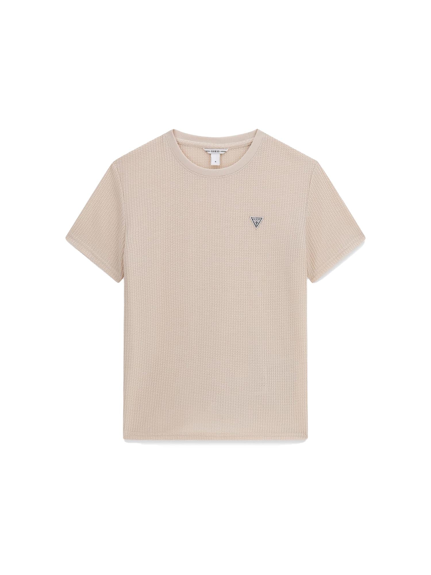 T-shirt Guess Ragazzo lavorata beige