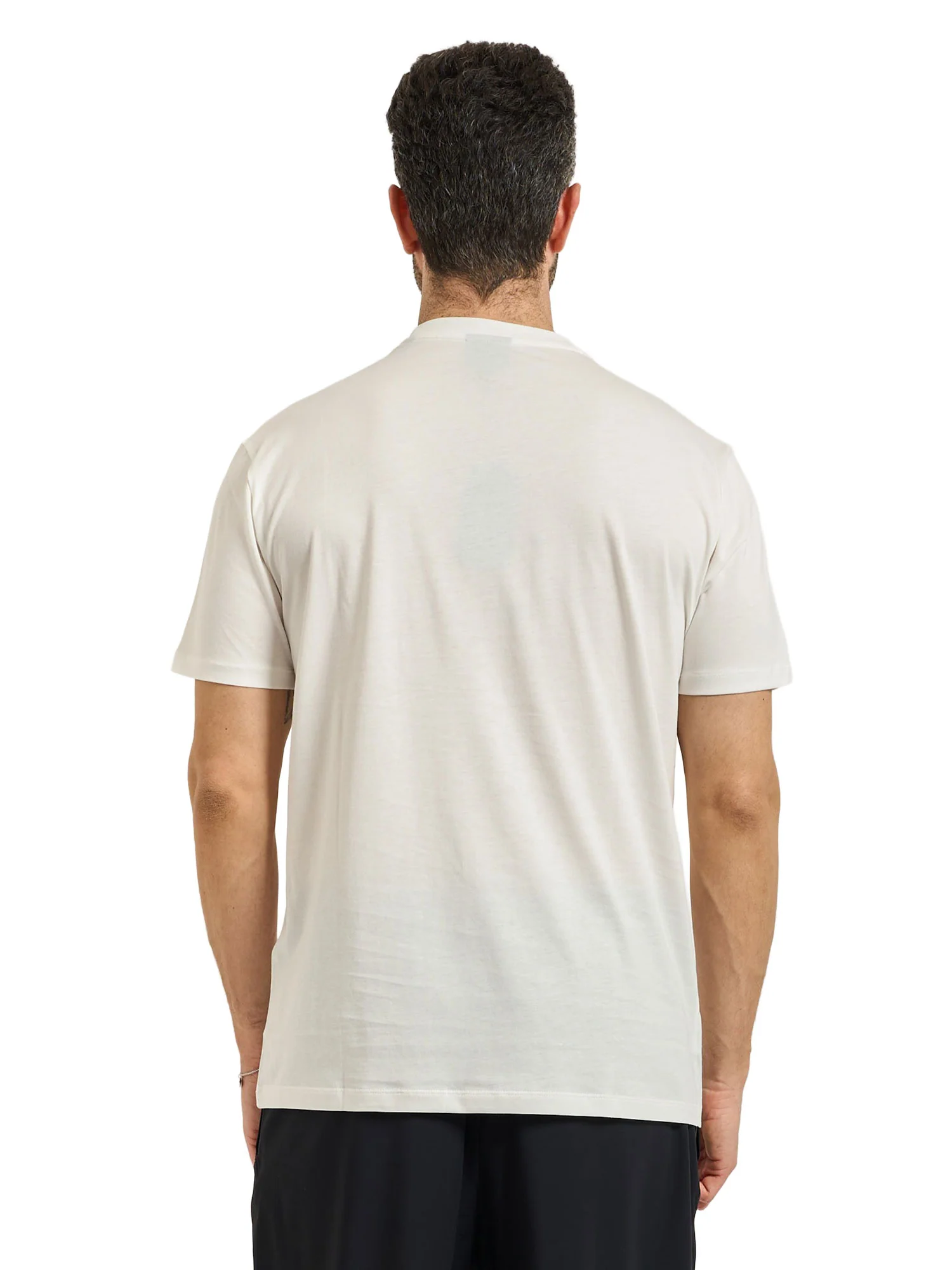 T-shirt Armani Exchange Uomo manica corta leafs logo bianco - Image 2