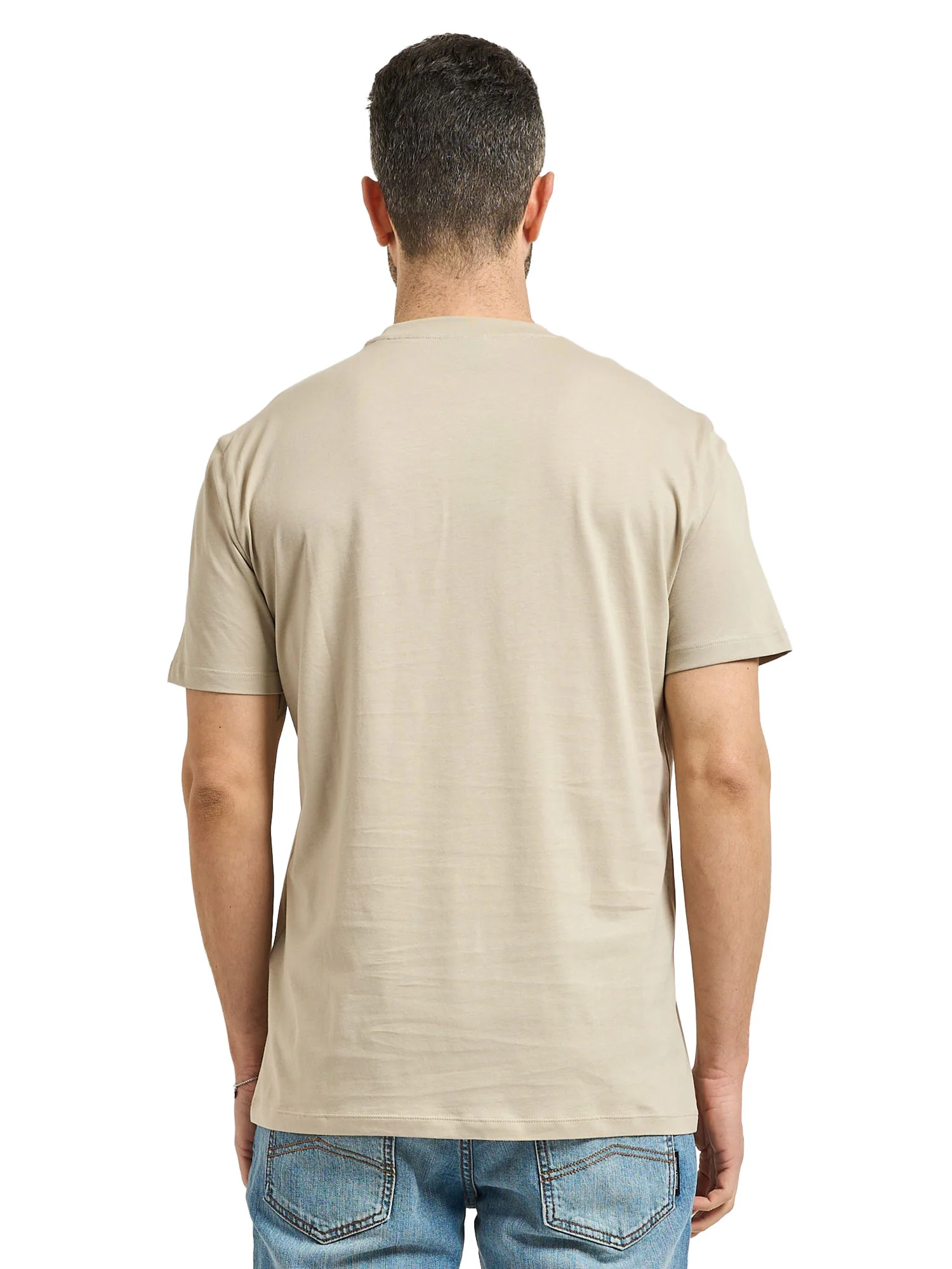 T-shirt Armani Exchange Uomo manica corta leafs logo grigio - Image 2