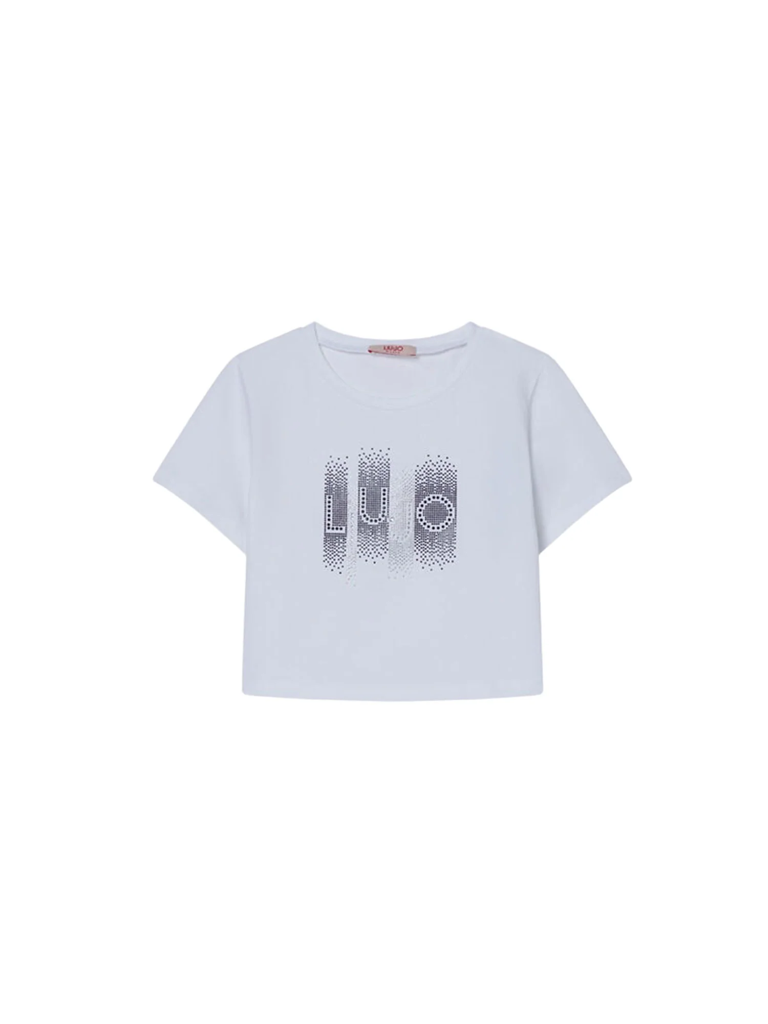 T-shirt Liu Jo Ragazza manica corta con strass
 BIANCO