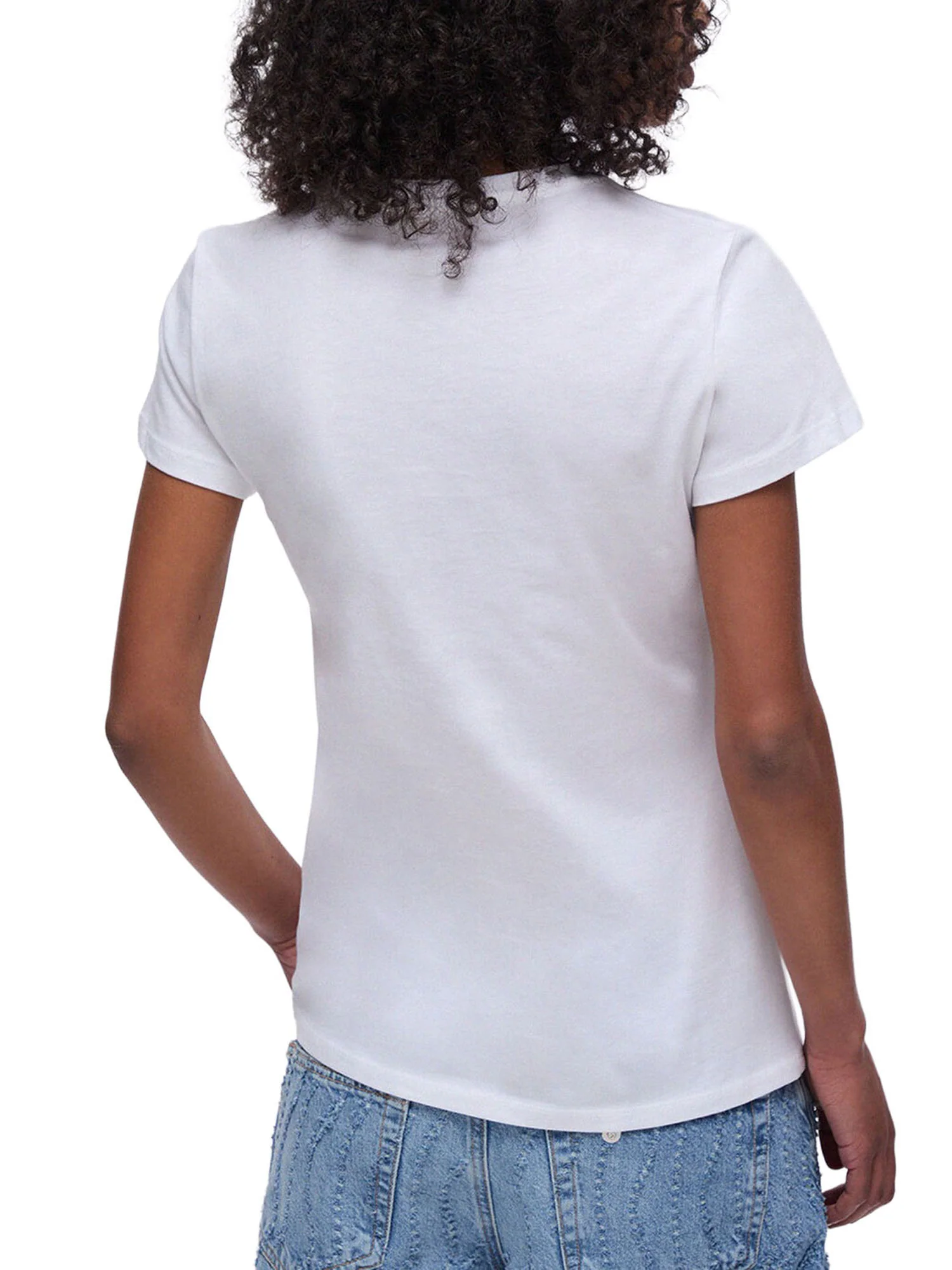T-shirt Liu Jo Donna manica corta foulard  bianco - Image 2