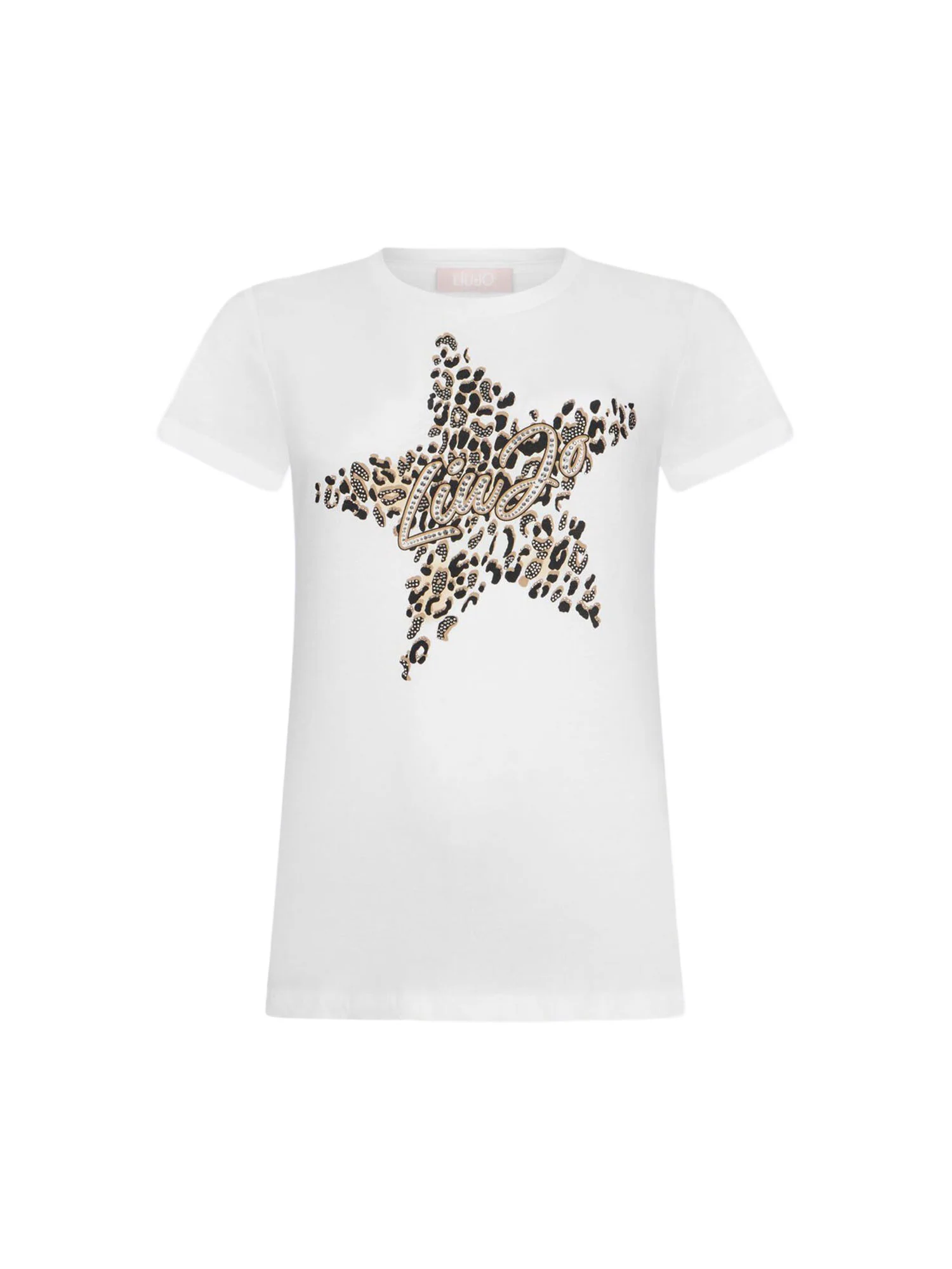 T-shirt Liu Jo Donna manica corta star animal bianco multi - Image 4