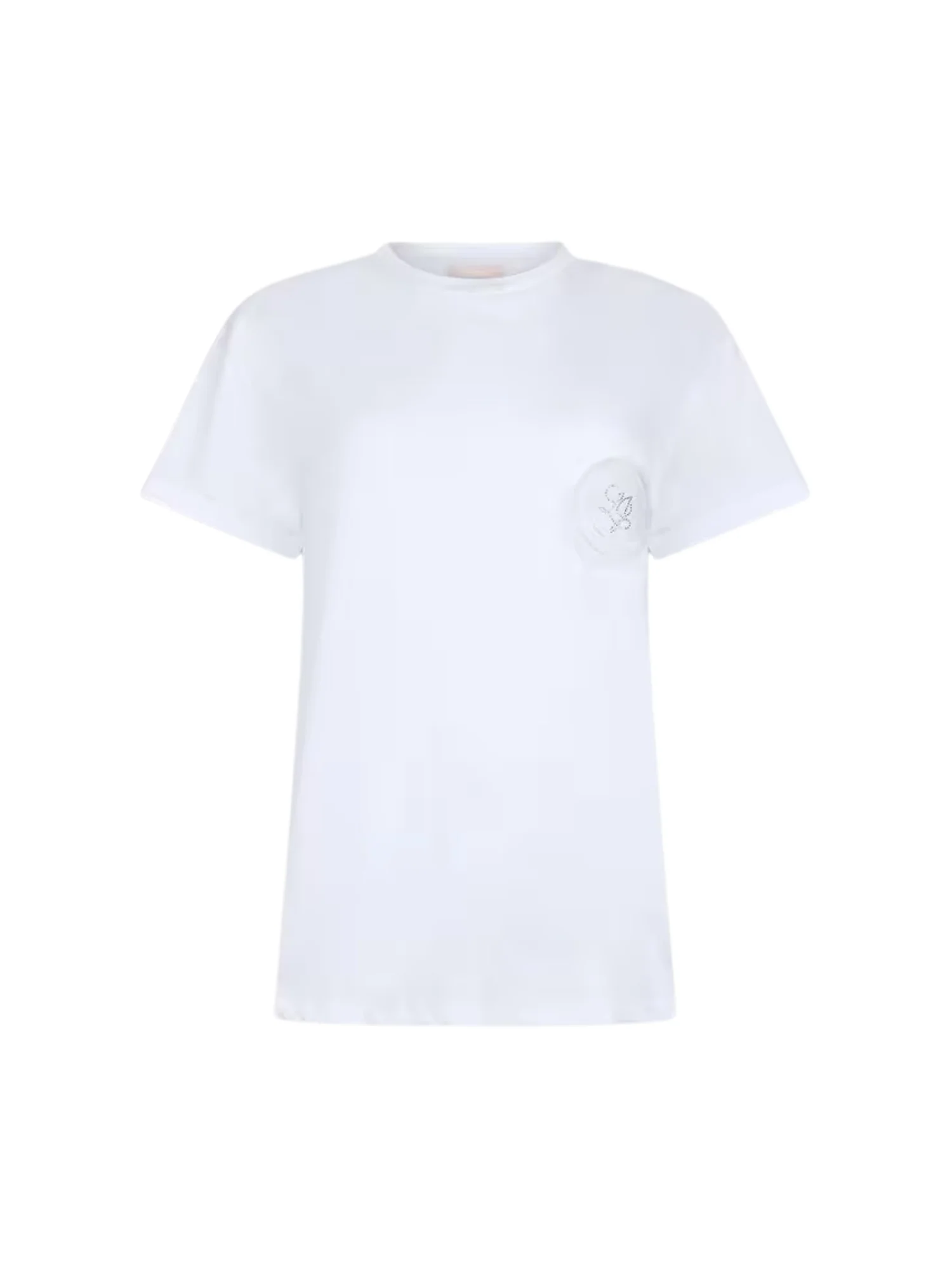 T-shirt Liu Jo donna manica corta modello LJ Embro bianco