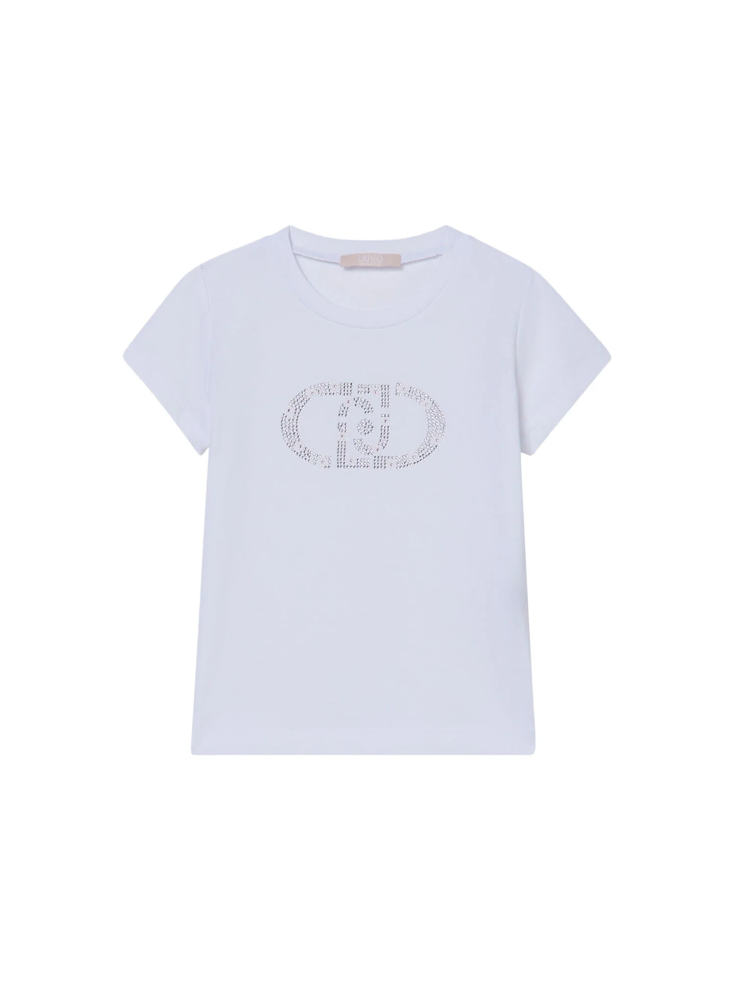 T-shirt Liu Jo Bambina manica corta in jersey 
 Bianco