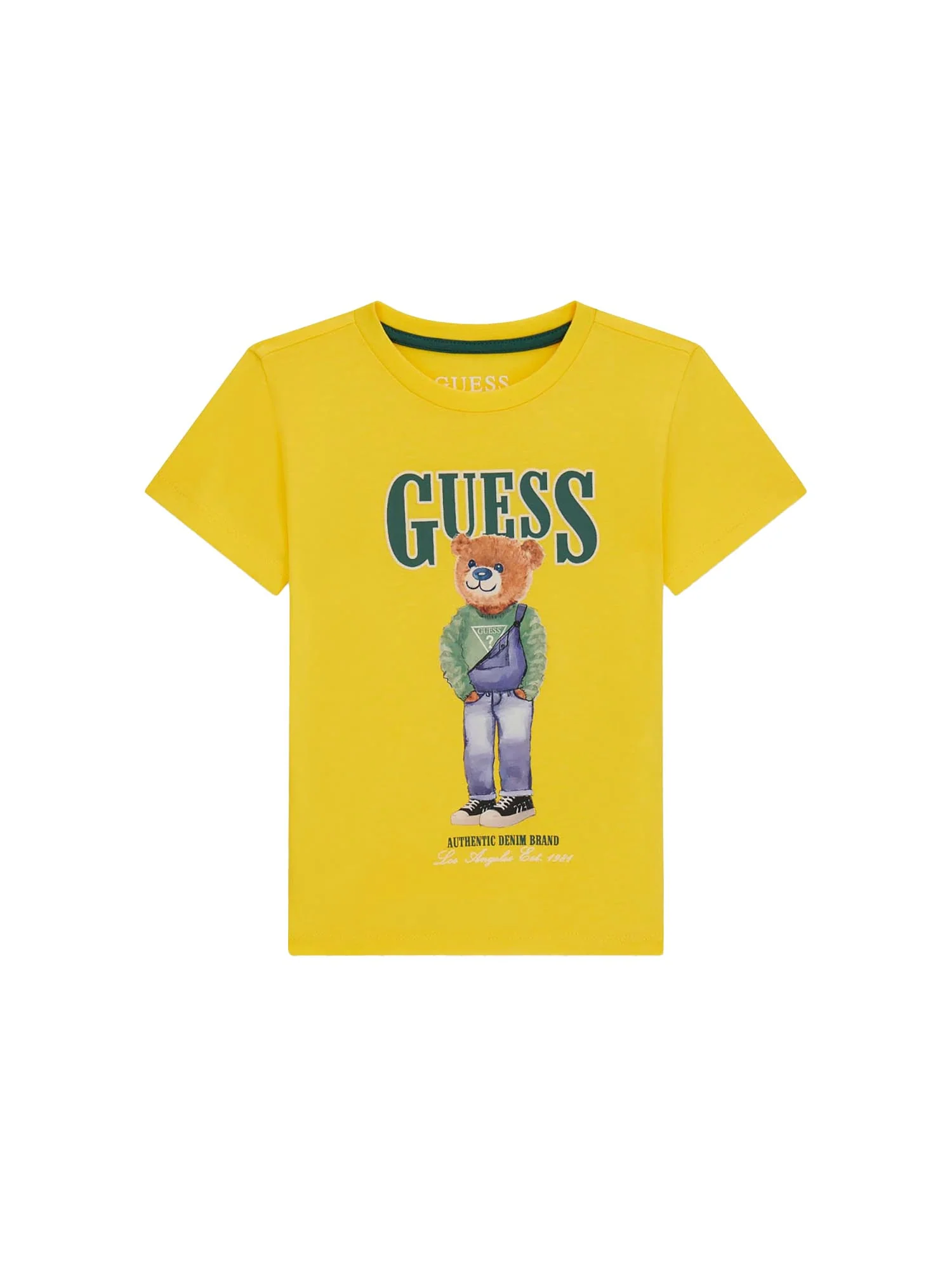 T-shirt Guess Neonato con logo bear golden hour