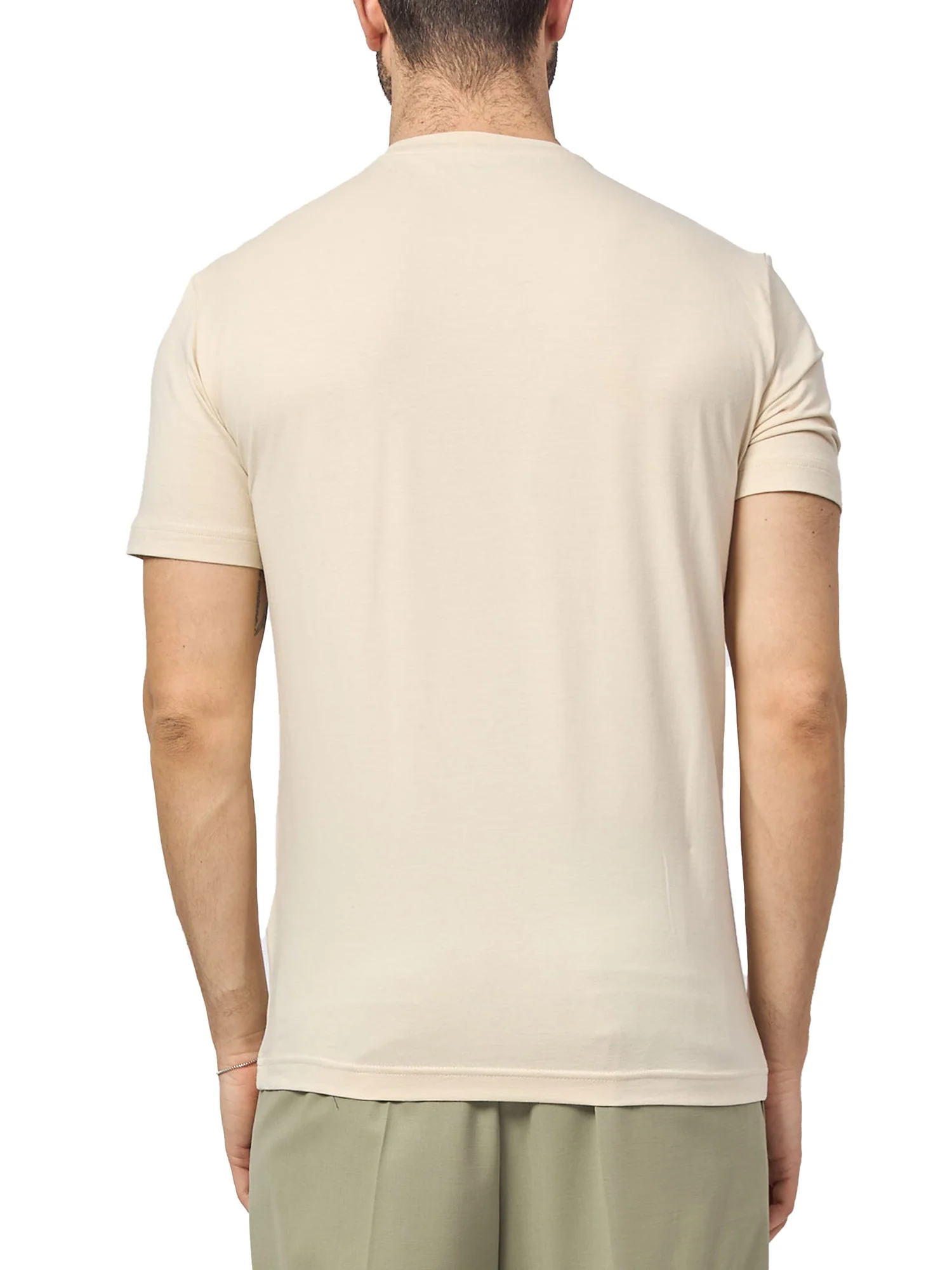 T-shirt logo rilievo beige - Image 83