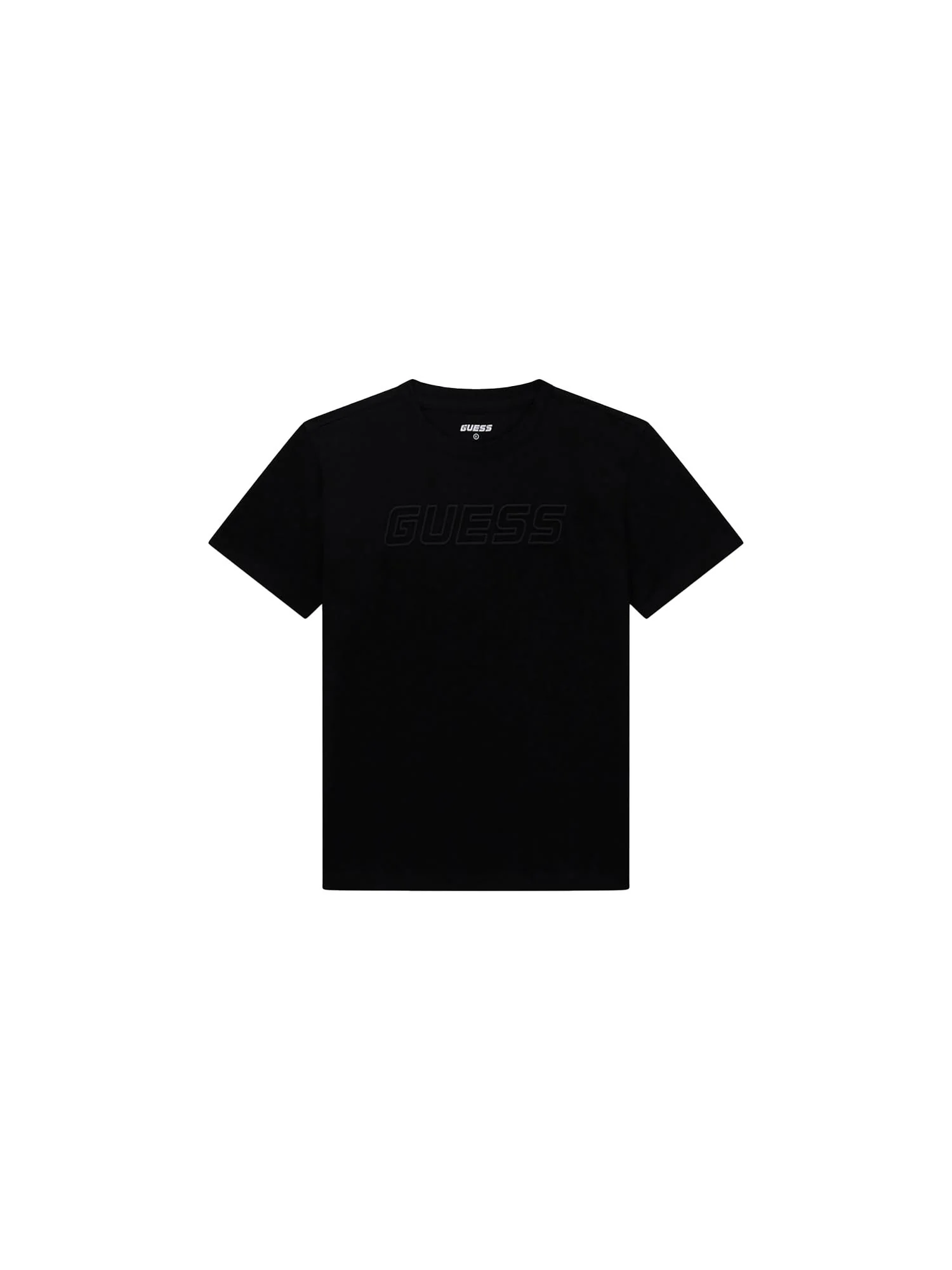 T-shirt Guess Ragazzo con logo in cotone nero