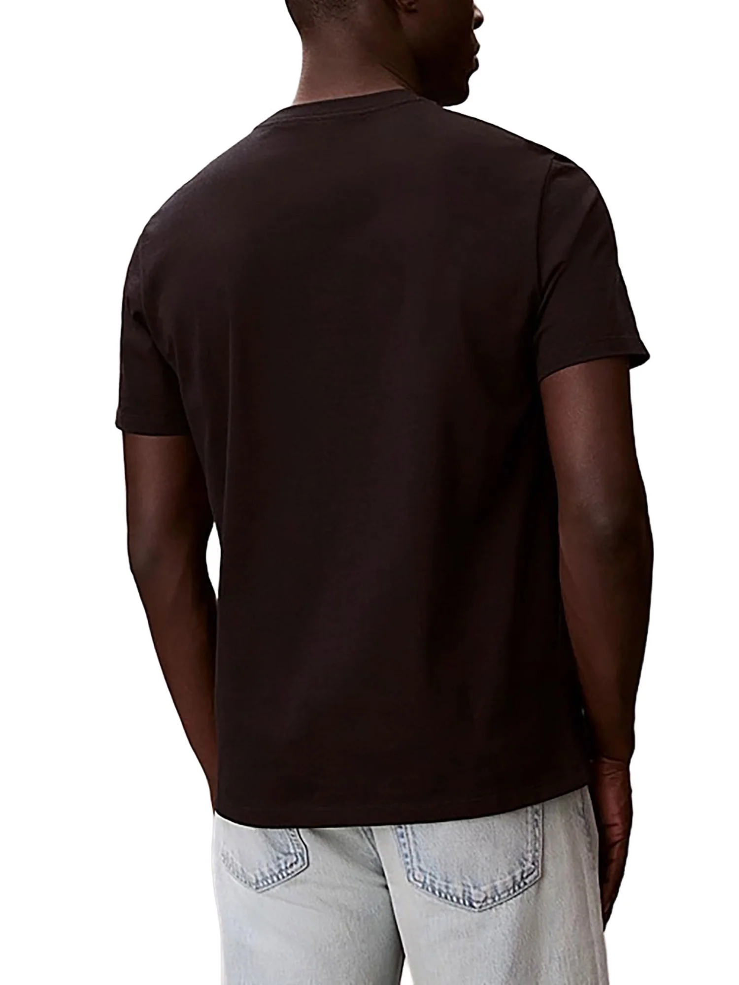 T-shirt manica corta Calvin Klein Jeans uomo micro monologo nero - Image 2
