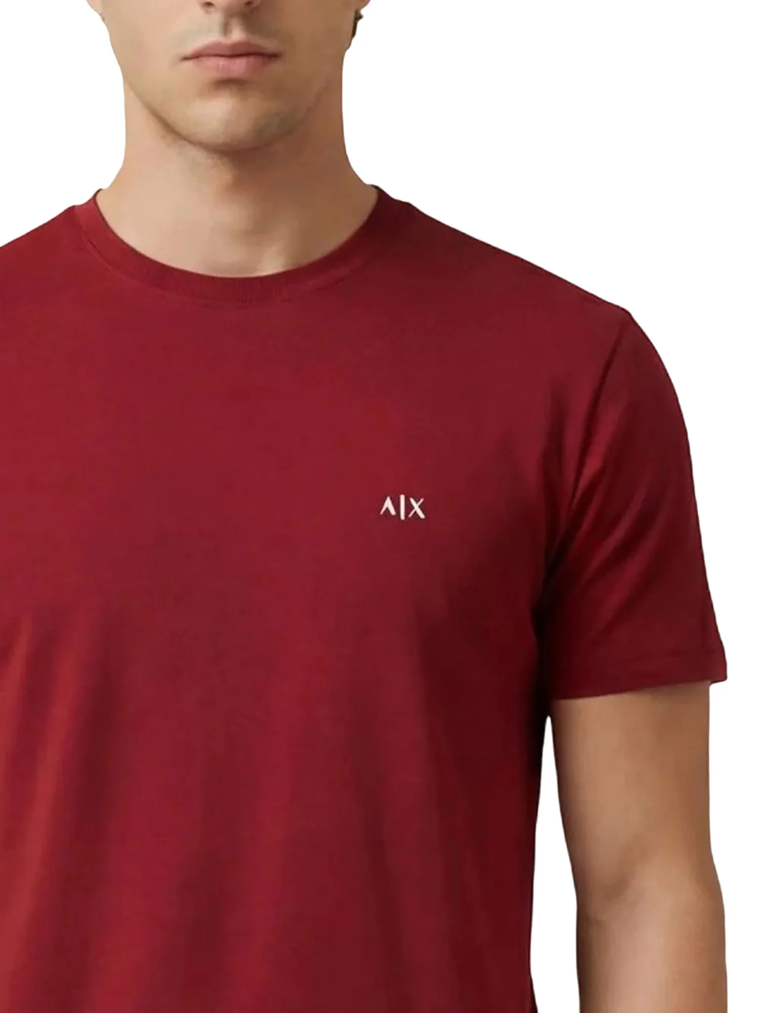 T-shirt Armani Exchange Uomo manica corta micrologo jersey winery - Image 3