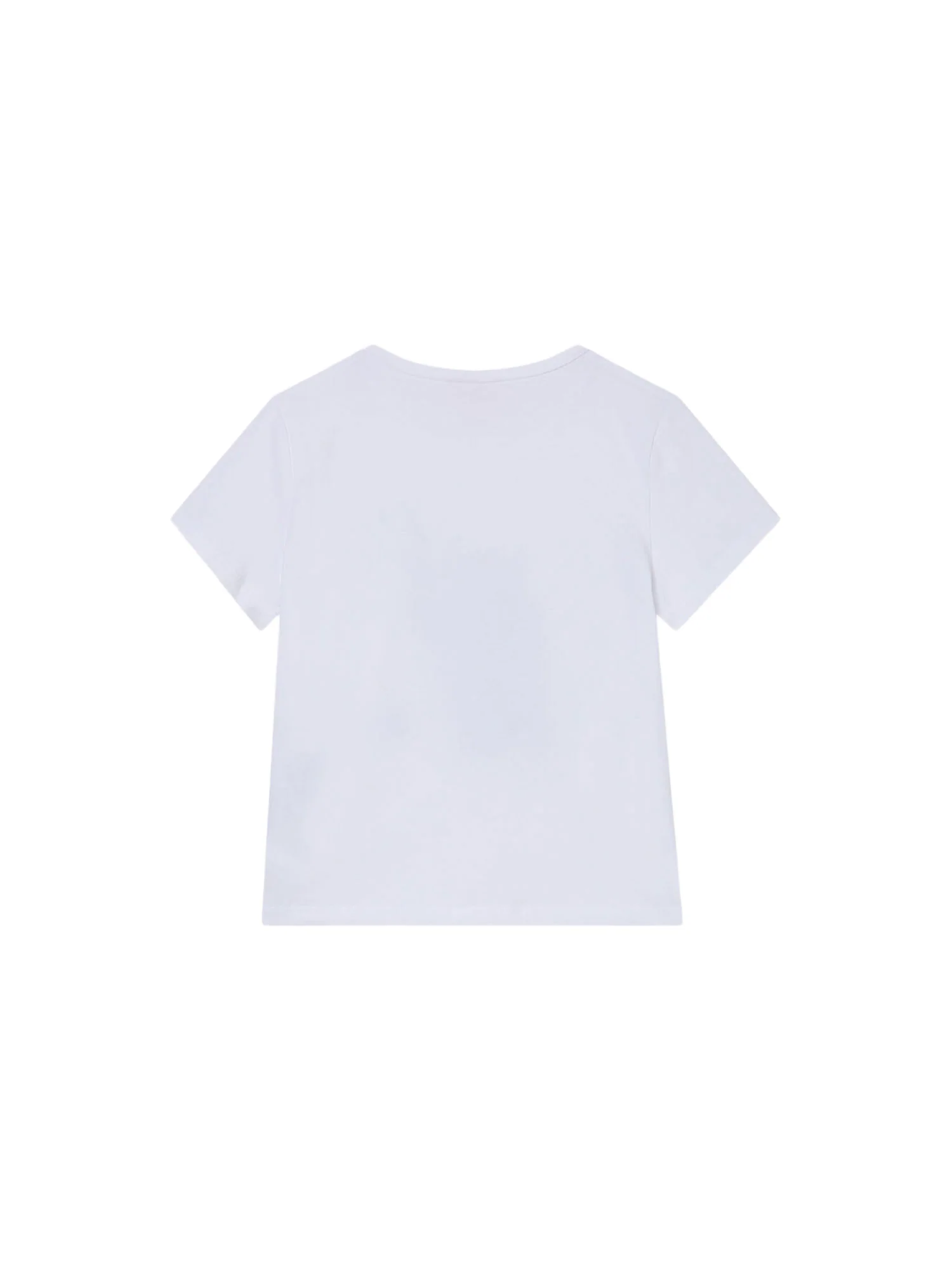 T-shirt Liu Jo Ragazza manica corta con stampa e castoni
 Bianco - Image 2